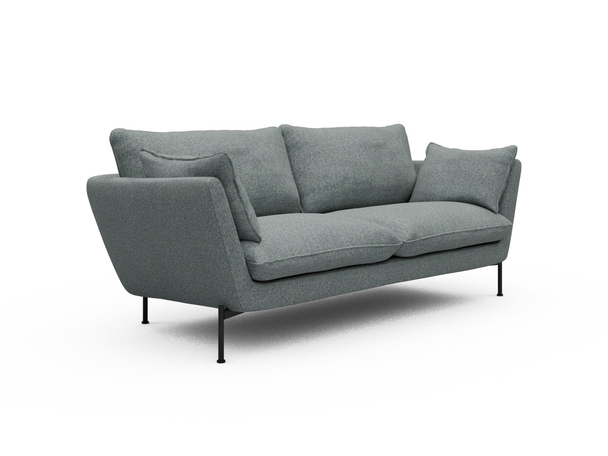 Skandi Home Sofa Anton 2-Sitzer Casone-Light-Mixed-Green moebelfaktor
