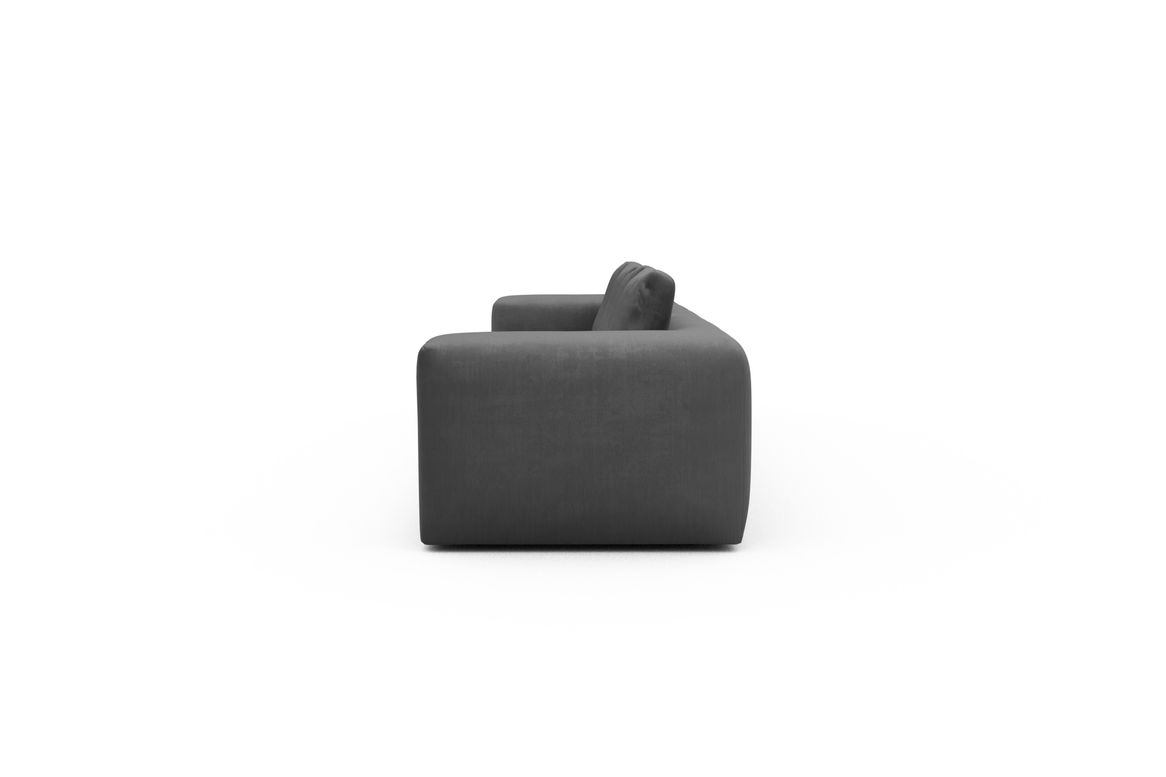 Sofa Modulares XXL Sofa Fred 5-Sitzer Cordufine-Grey
