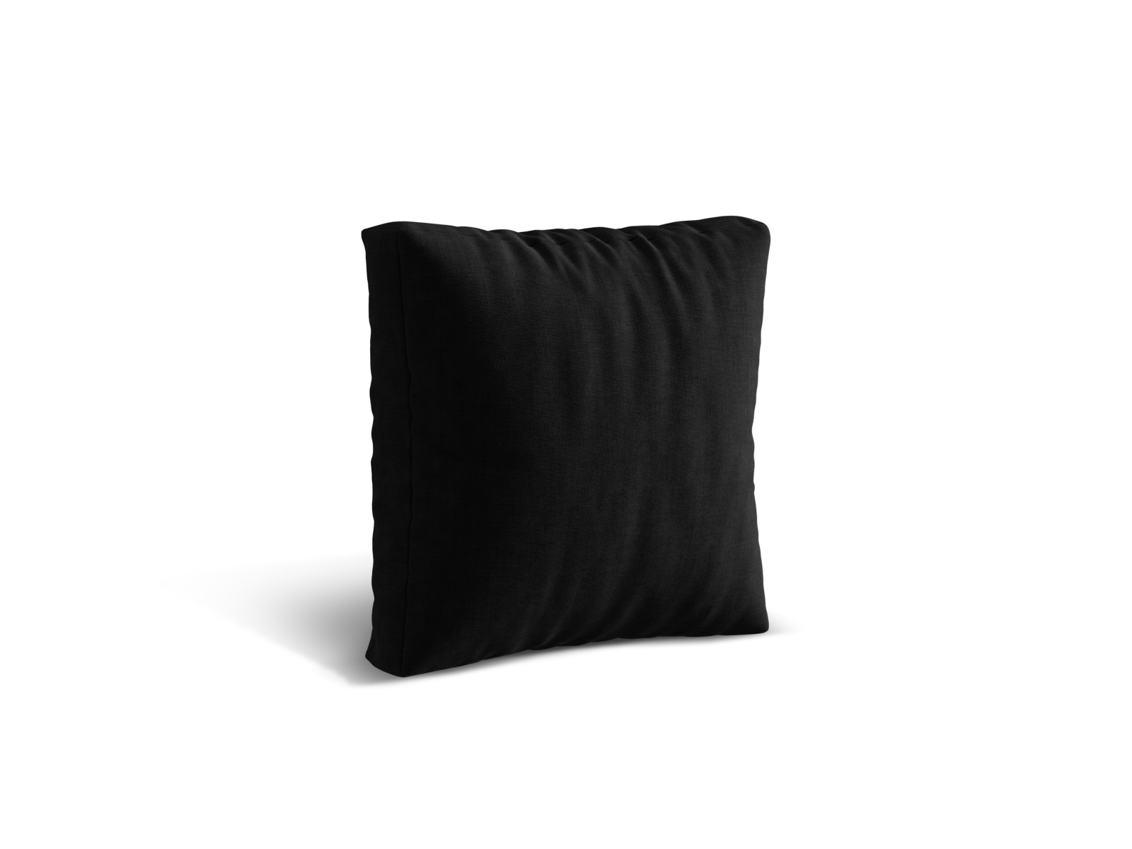 Micadoni Kissen Martina Strukturierter Stoff Boston Schwarz 40x40