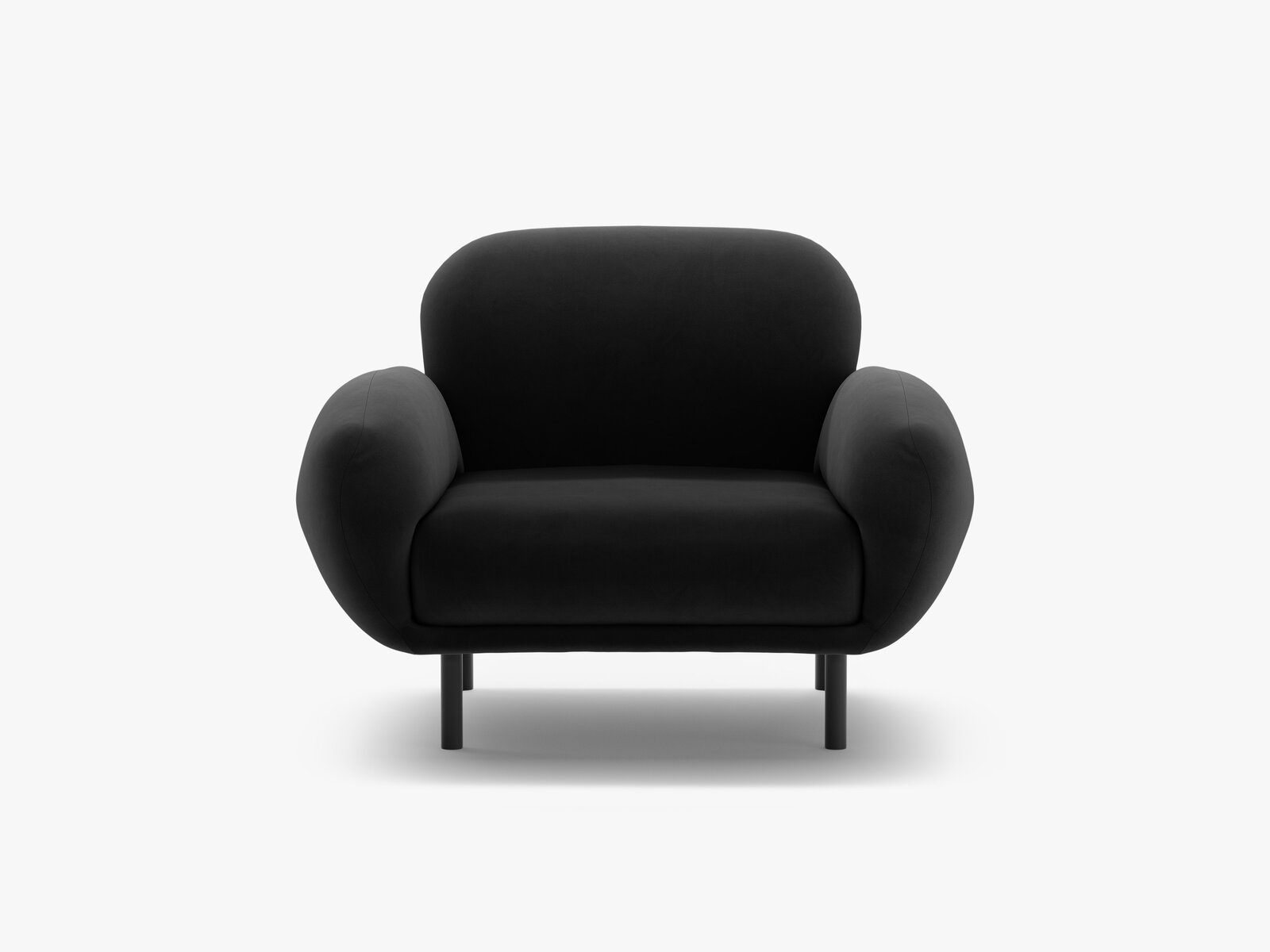 Micadoni Sessel Poppy Samt Casino Schwarz