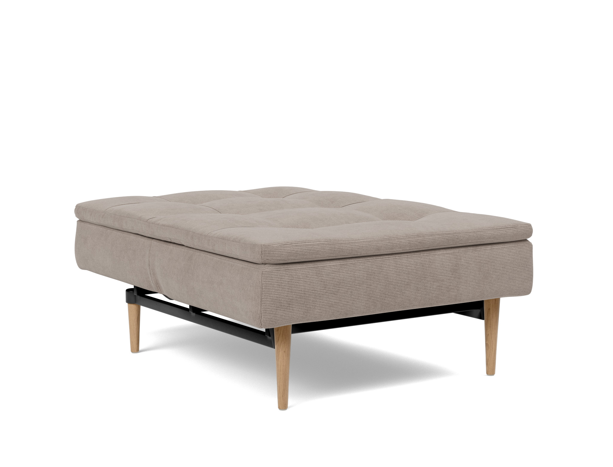 Sessel Dublexo Kord Cordufine 318-Beige Beine Styletto Eiche hell