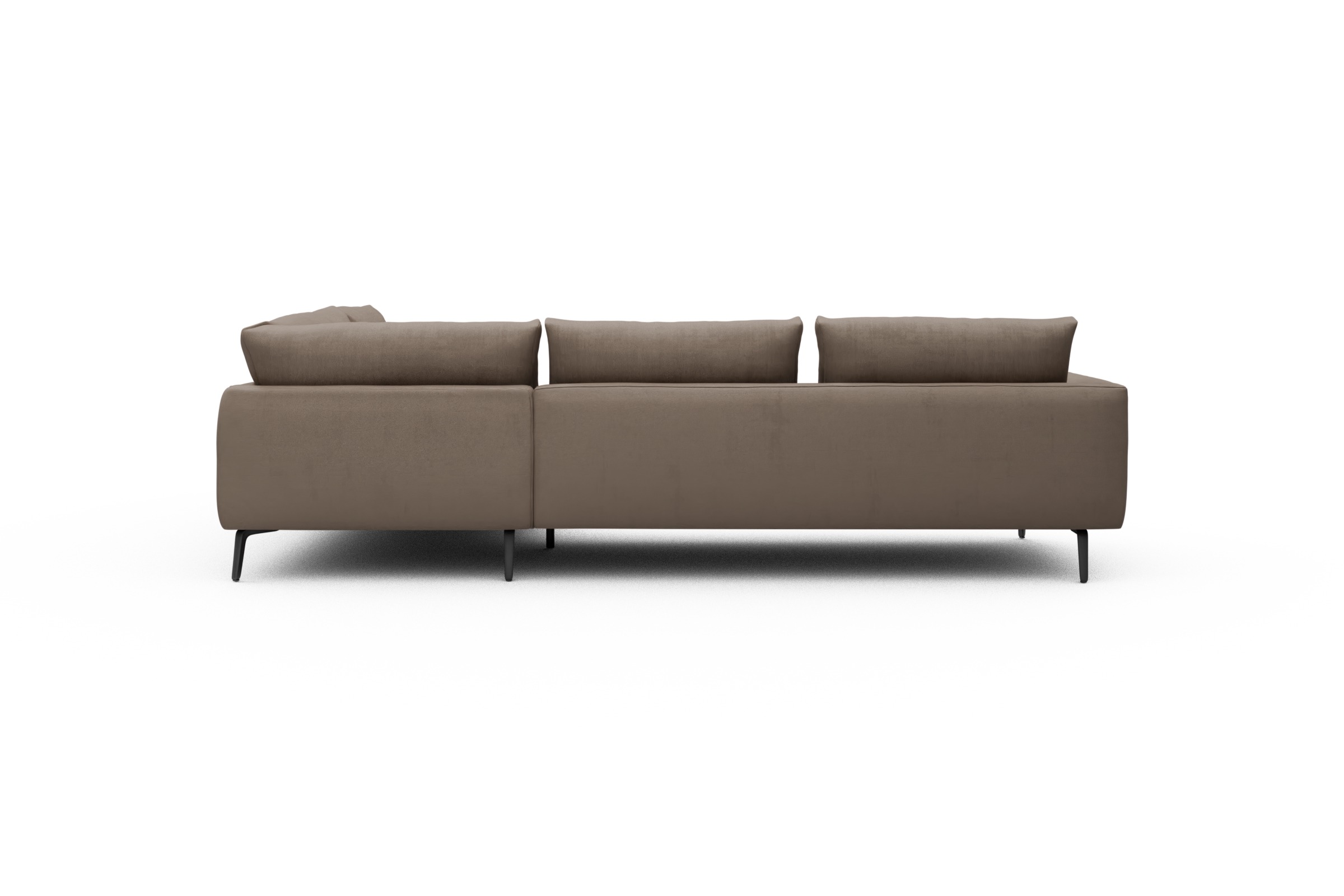 Ecksofa Karl Relax-Ecke rechts mit 2,5-Sitzer Cordufine-Biege
