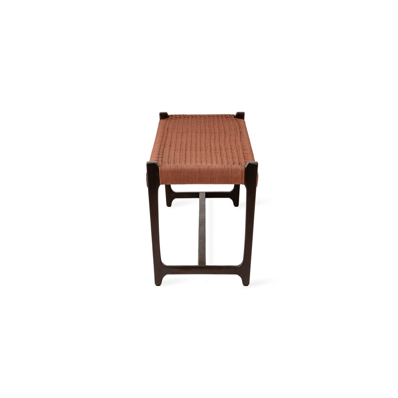 Jesper Home Outdoor-Bank Kuwana Cinnamon-Weave Gestell Espresso 160cm