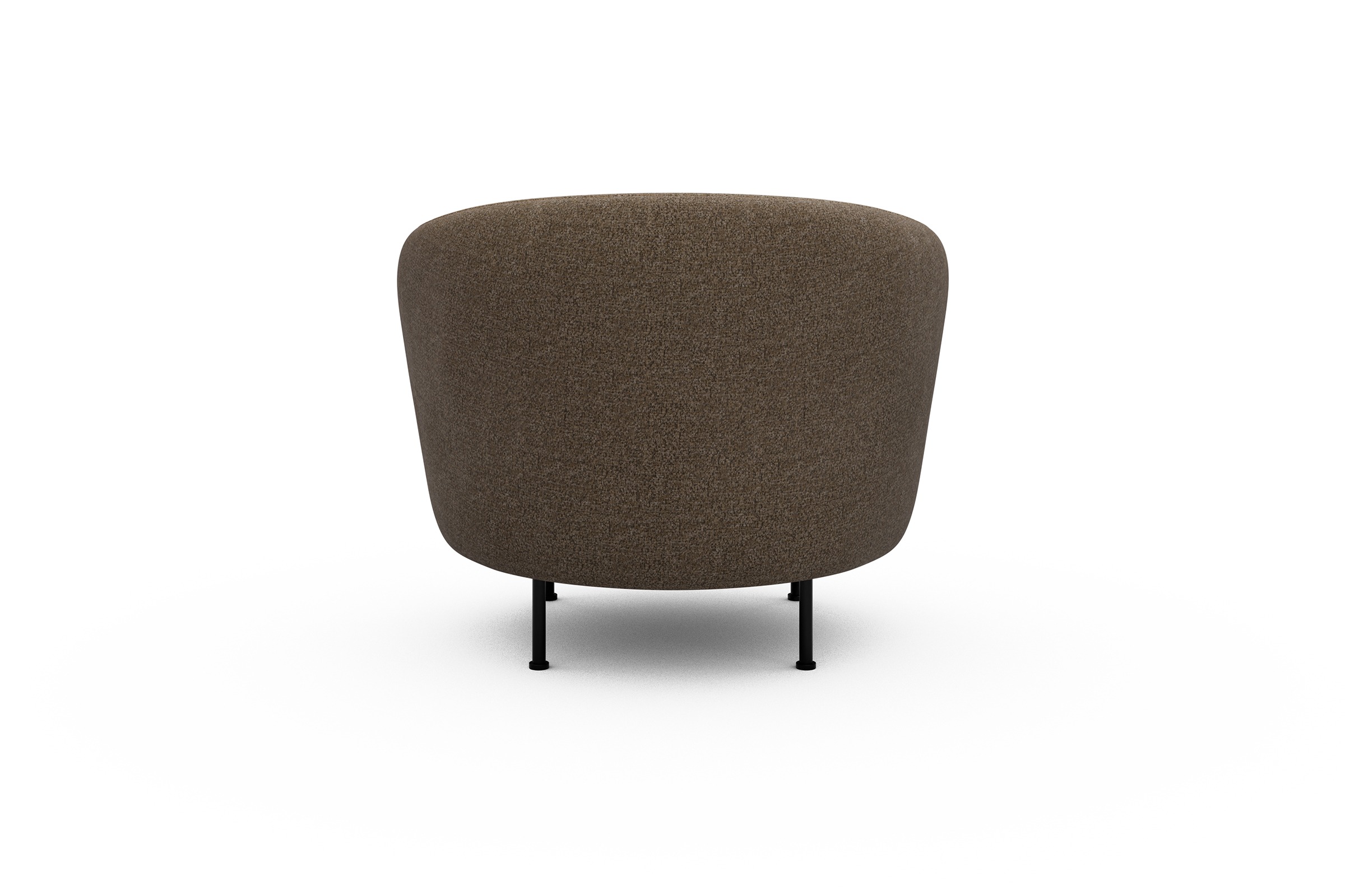 Sessel Ronda Metallbeine Schwarz Aivi-Khaki-Brown