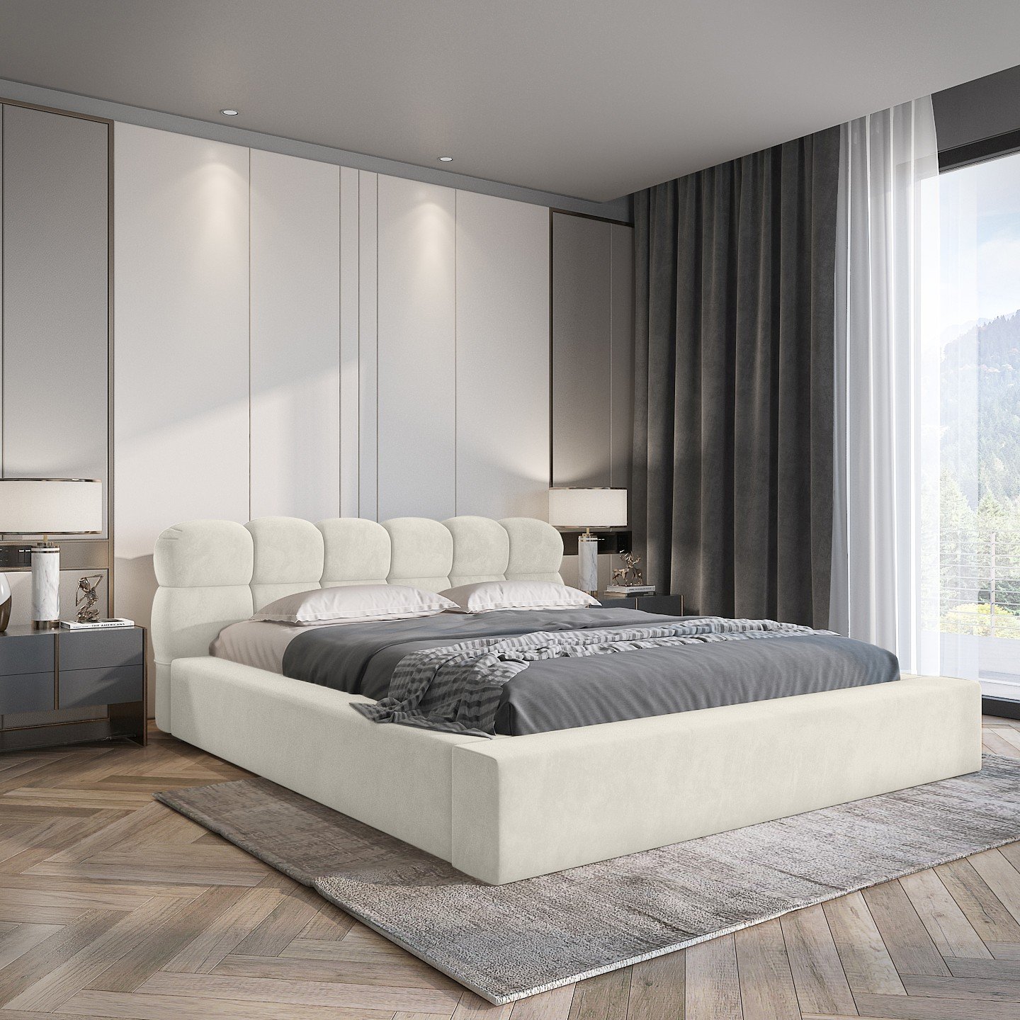 Polsterbett VENTO-NEW Ditra-New 180 mit Holzrahmen Ditra-New 01 moebelfaktor