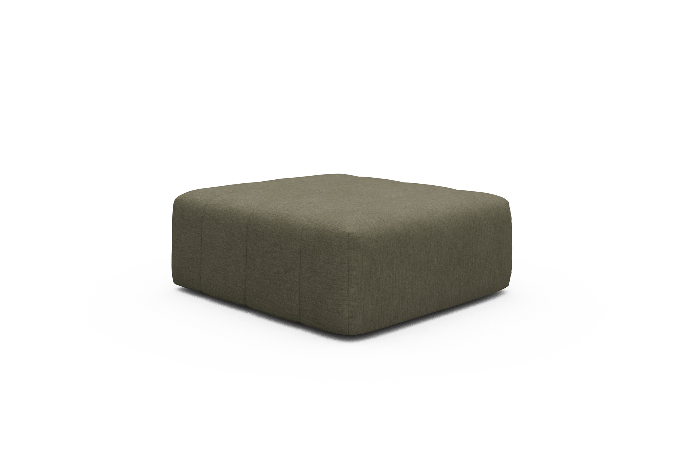Sitzhocker Hugo Ottomane Vivus-Dusty-Olive