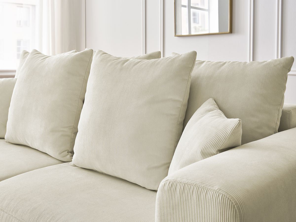 Bobochic Sidonie Sofa 3-Sitzer Cordsamt Beige