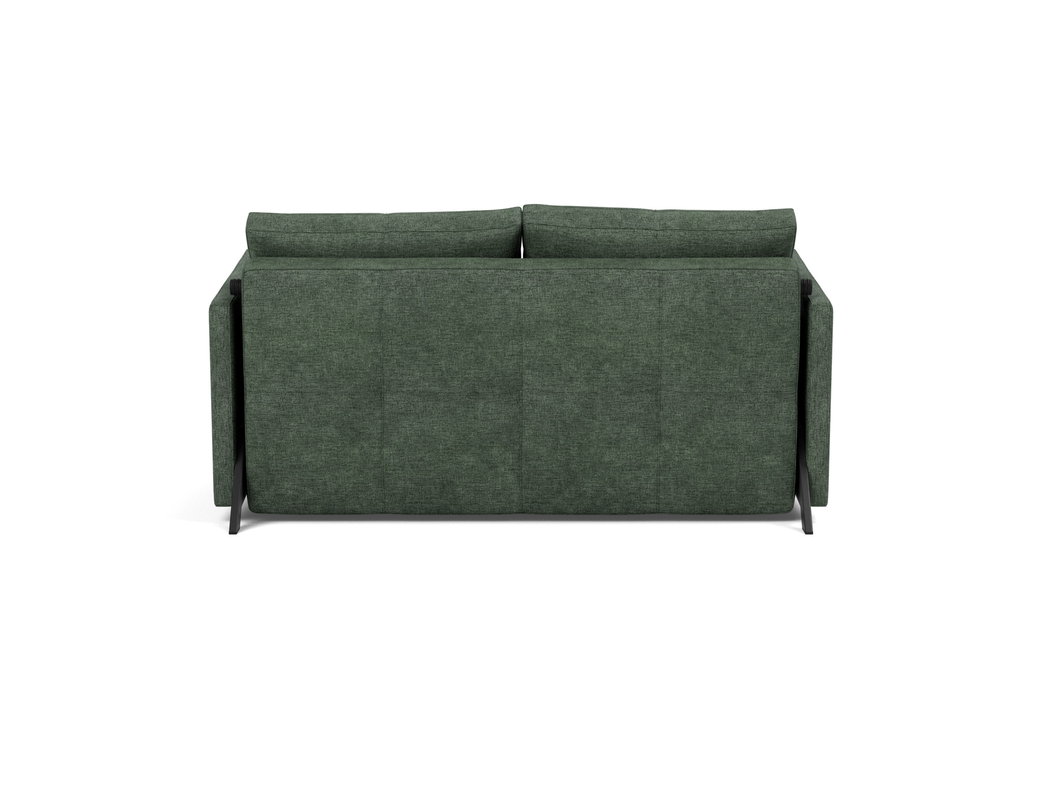 Schlafsofa Cubed mit Armlehnen 140 Flachgewebe Avella 281-Pine-Green