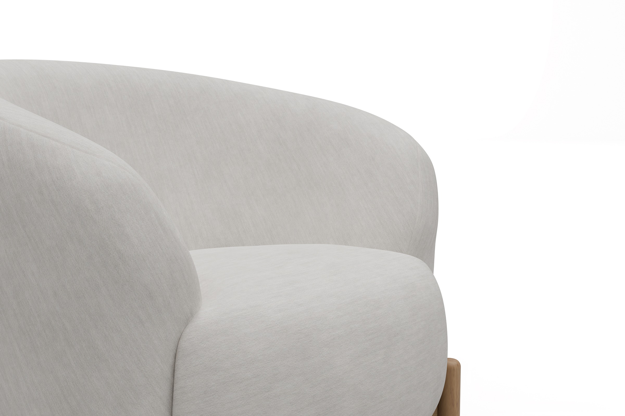 Sessel Ronda Holzbeine Eiche Natur Vivus-Dusty-Off-White