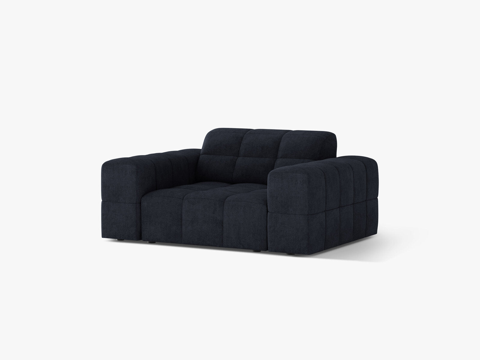 Micadoni Sessel Jennifer 1-Sitzer Chenille Eden Marineblau