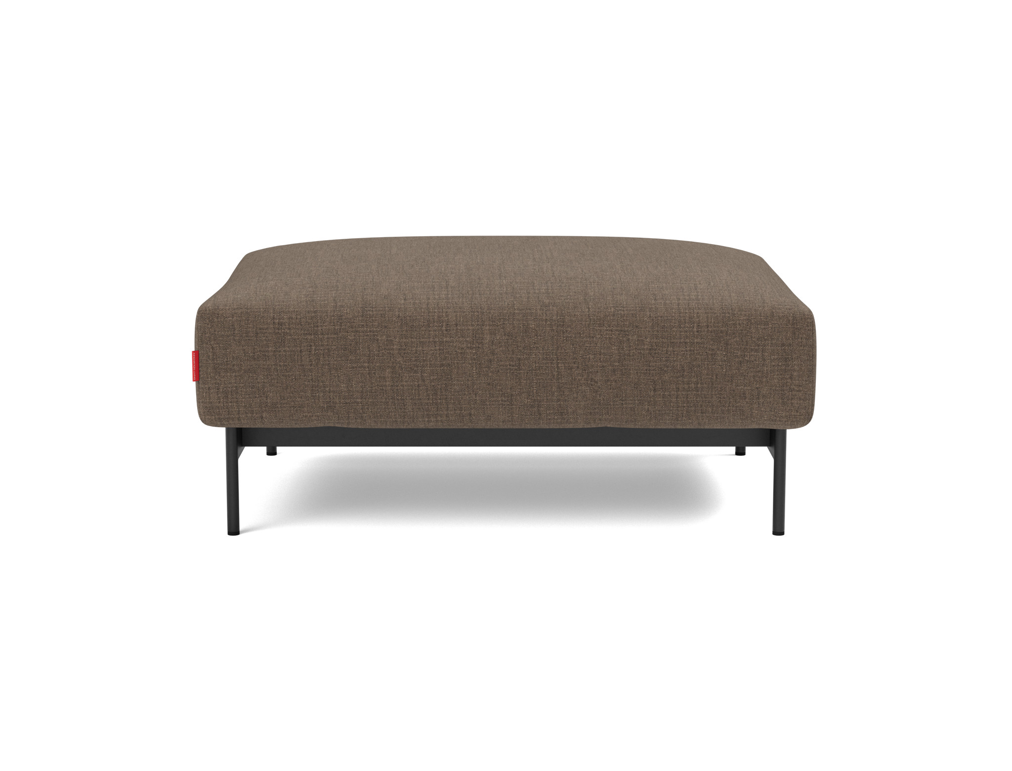 Hocker Malloy Chenille Esina 411-Cedar-Brown Beine Schwarzes Metall