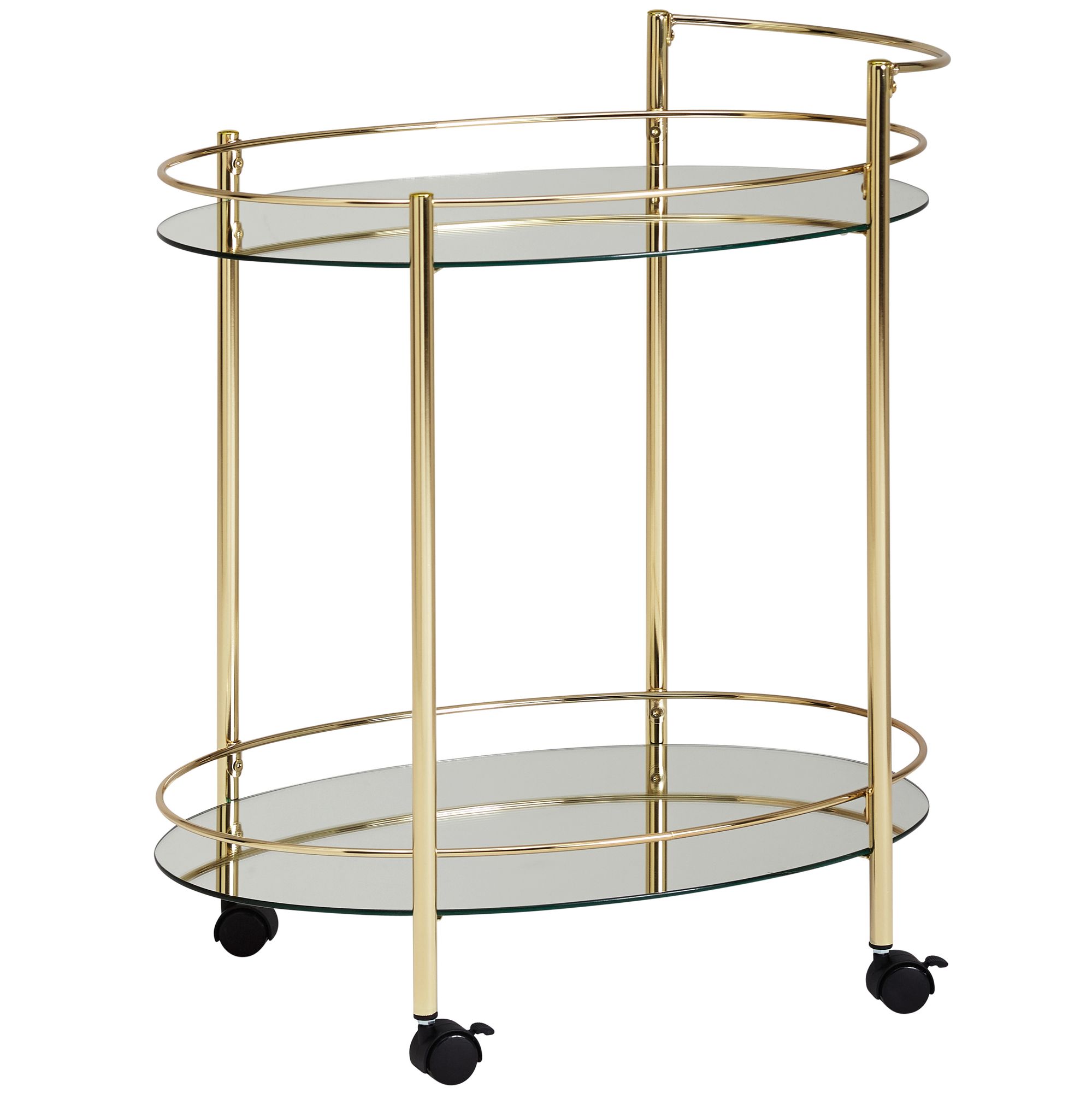 Servierwagen Ryslinge Metall Gold 67 × 46 × 79 cm