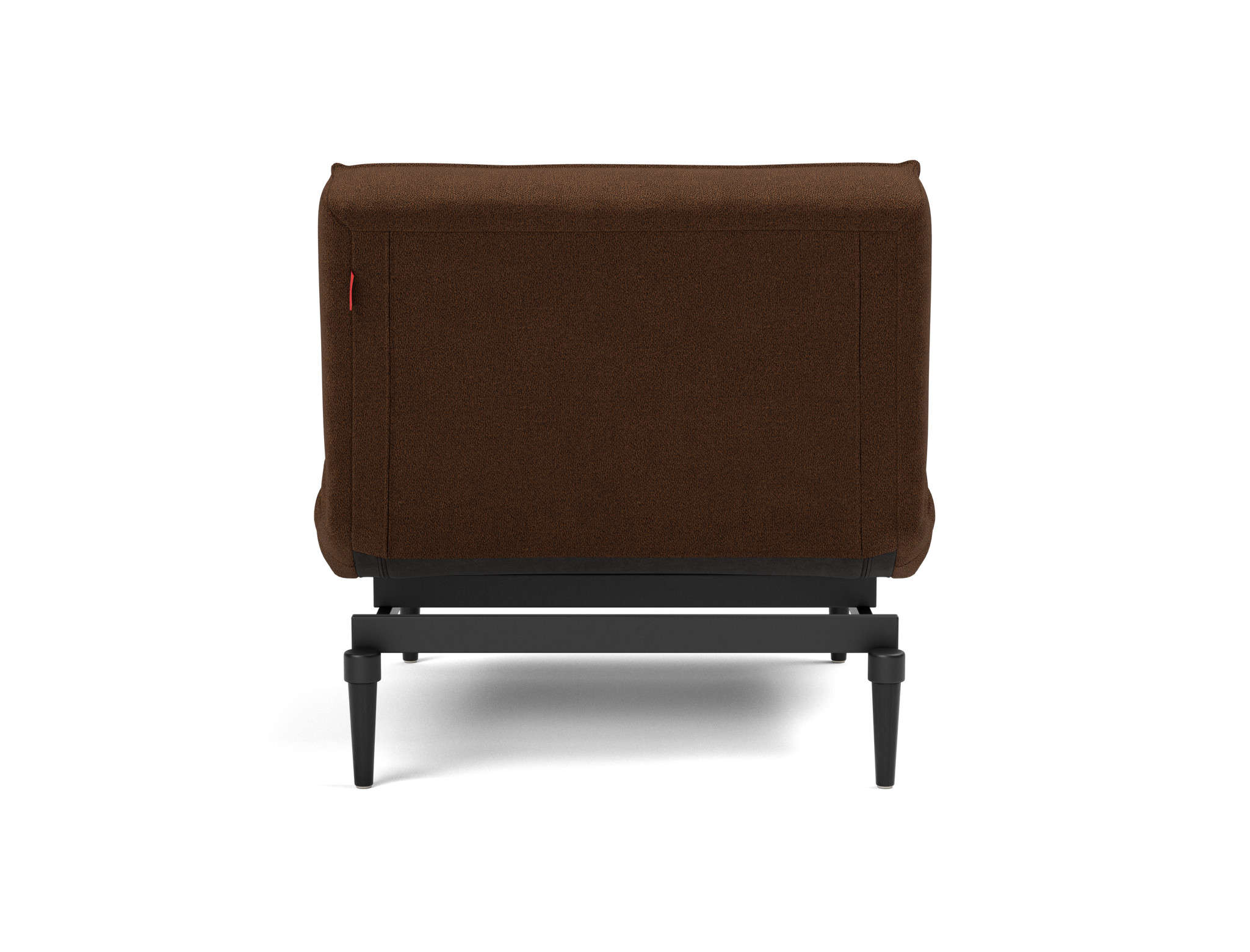 Sessel Splitback Strukturierter Stoff Taura 359-Cappuccino Beine Styletto Eiche schwarz