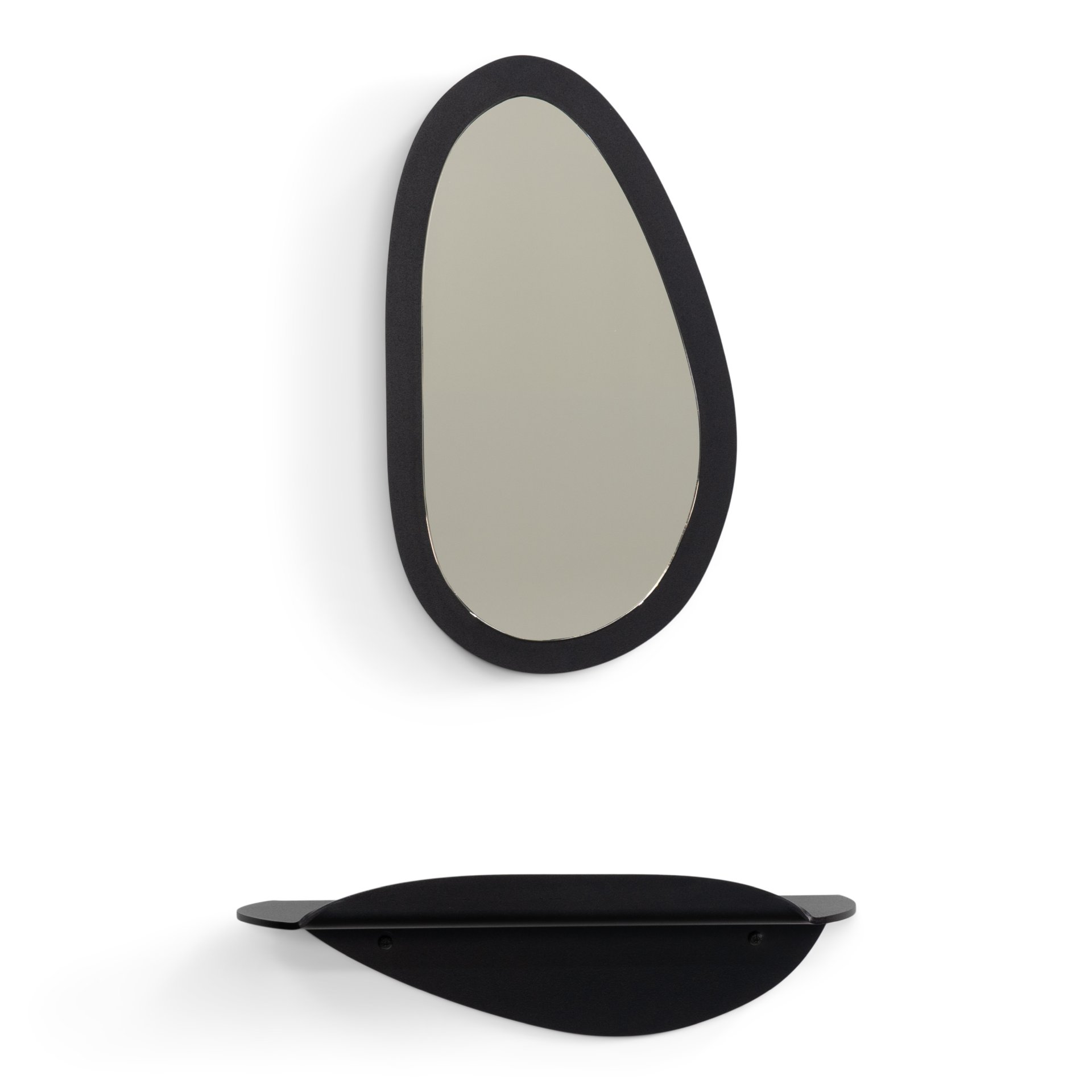 Spinder Design Wandregal Pipa Bottom Schwarz
