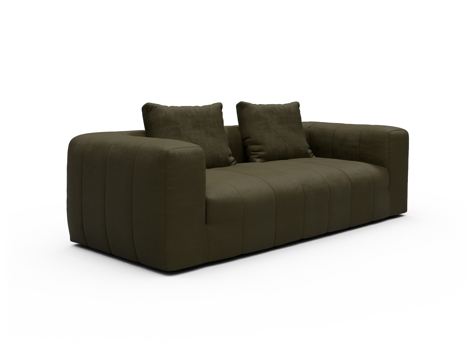 Hugo 3-Sitzer Cordufine-Pine-Green moebelfaktor