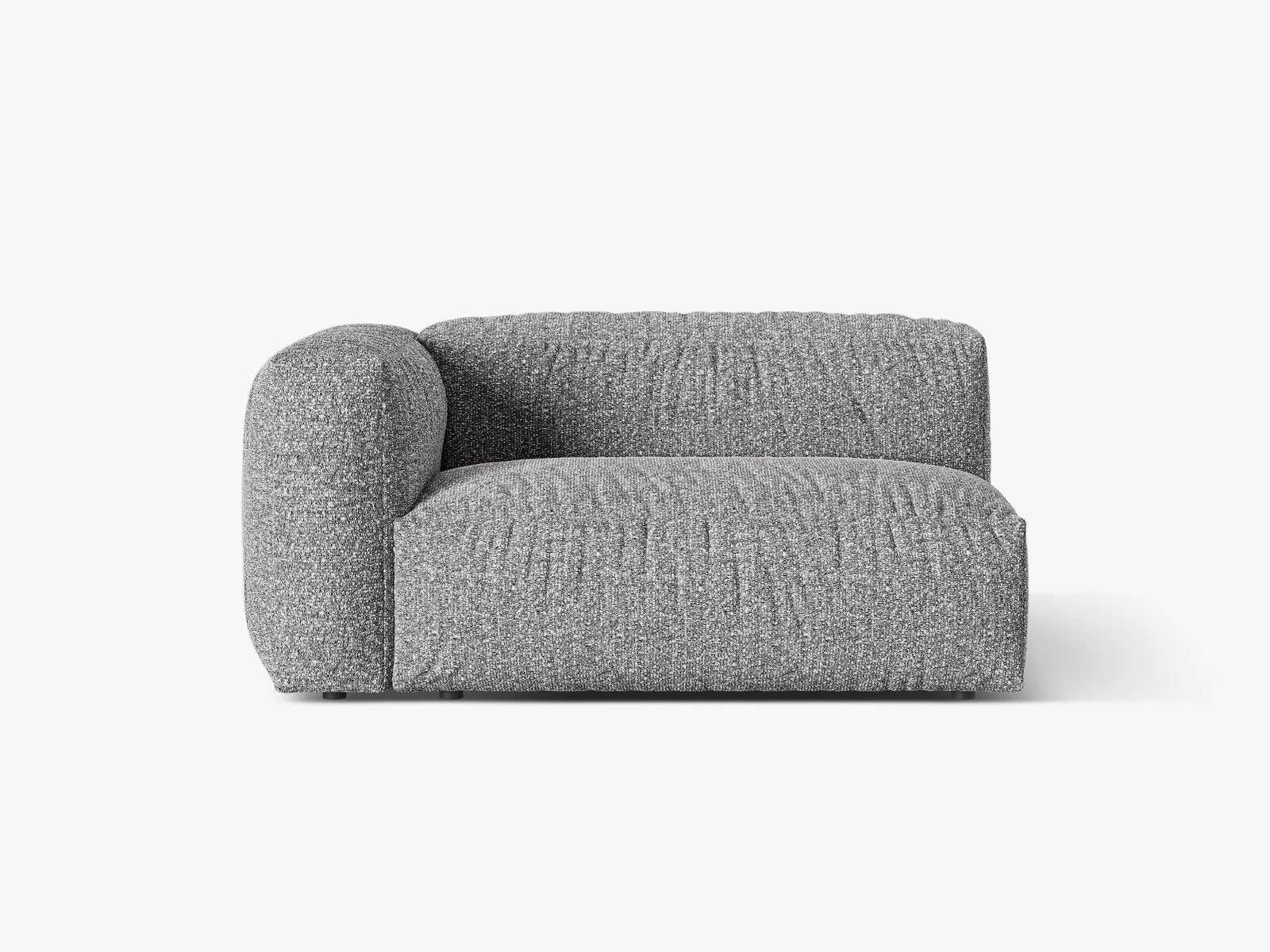 Micadoni Eckmodul Martina 1-Sitzer Groß Links Boucle Monet Graphit