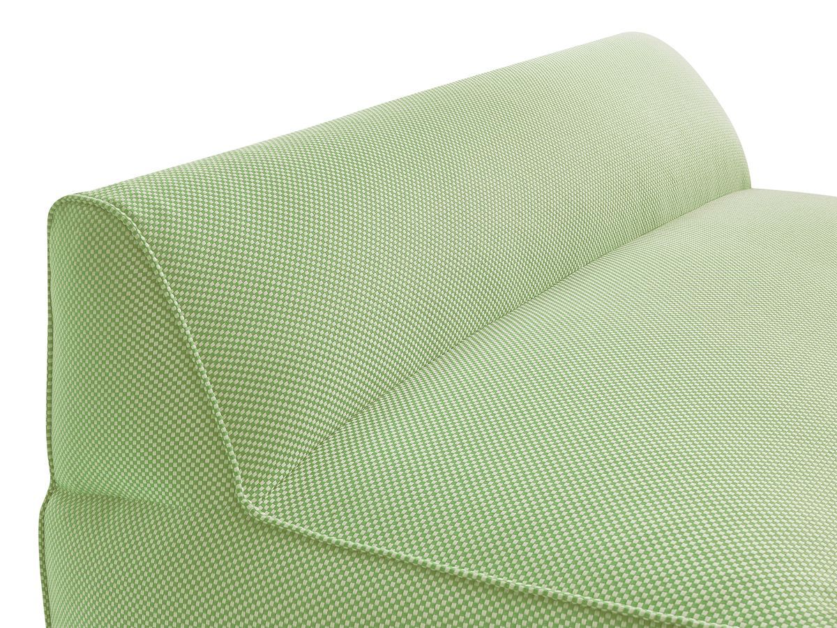 Bobochic Riviera Gartensofa 4-Sitzer Melange-Stoff Grün