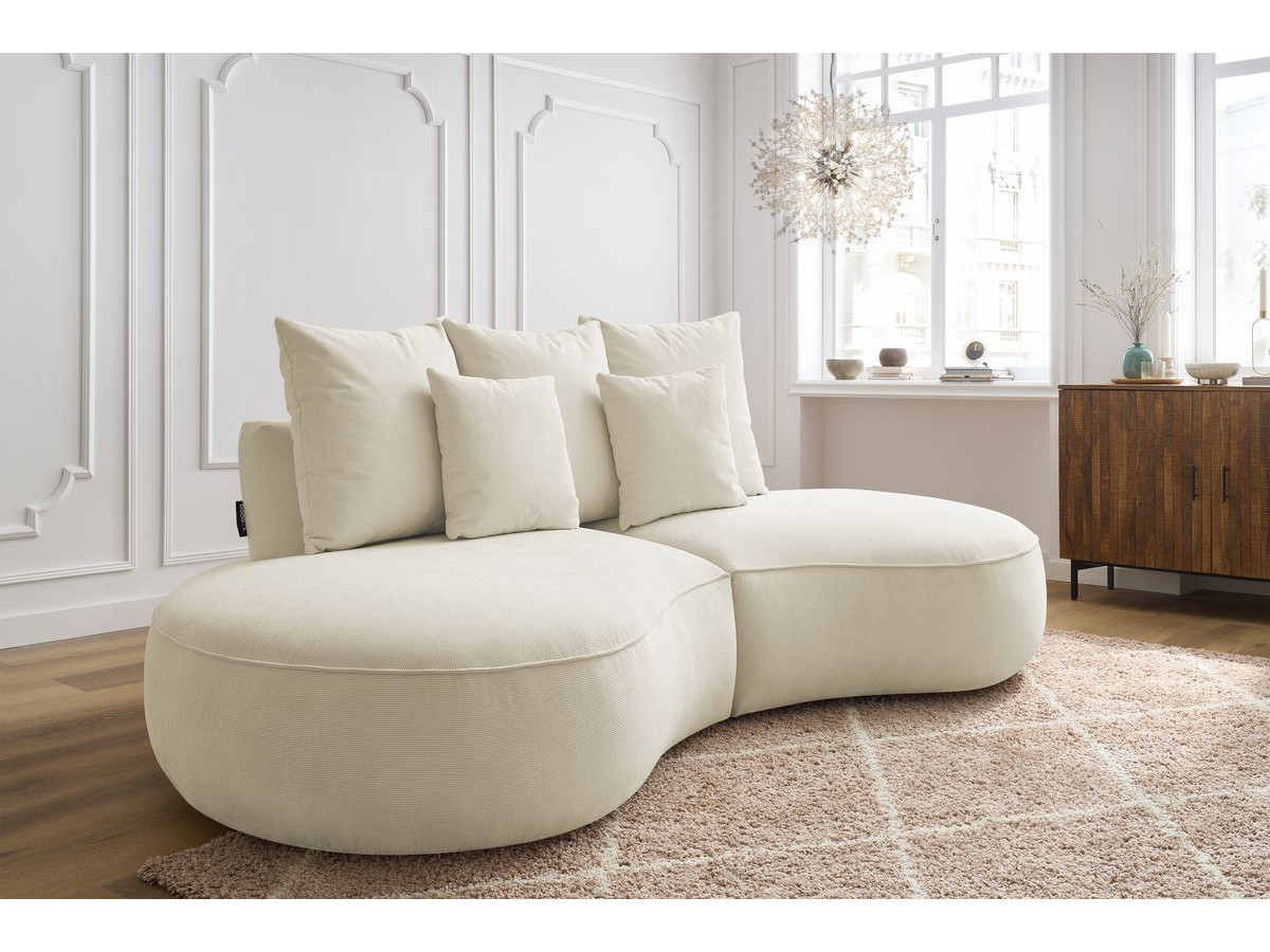 Bobochic Saint-germain Sofa 3-Sitzer Strukturstoff Beige