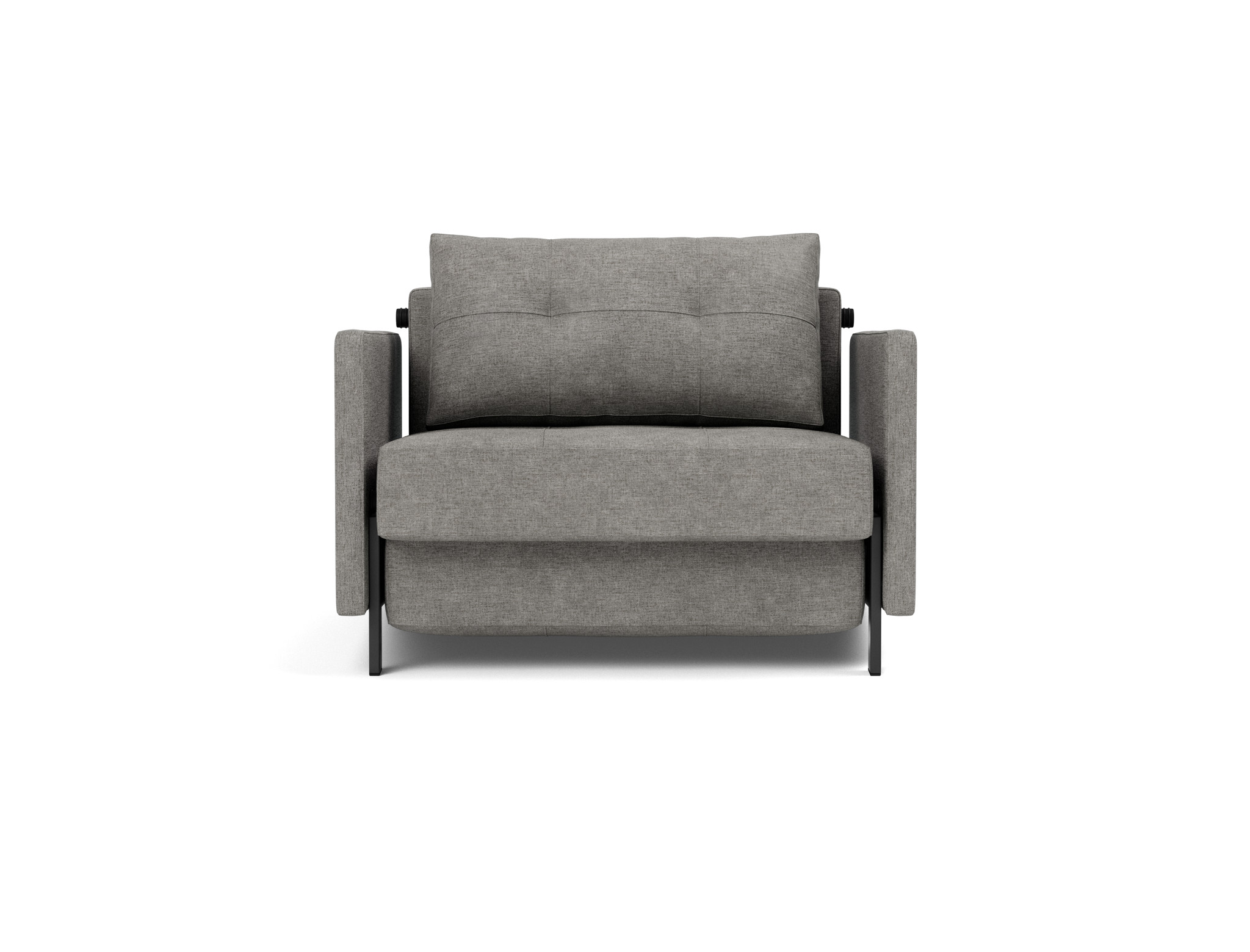 Schlafsessel Cubed 90 mit Armlehnen Flachgewebe Avella 282-Warm-Grey