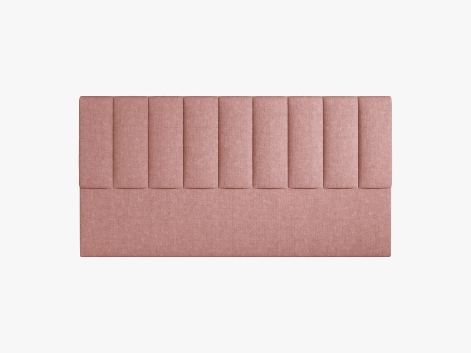 Micadoni Marl Samtiger Kopfteil 140 cm (H 95 cm) Strukturierter Stoff Liberty Rosa 180x95