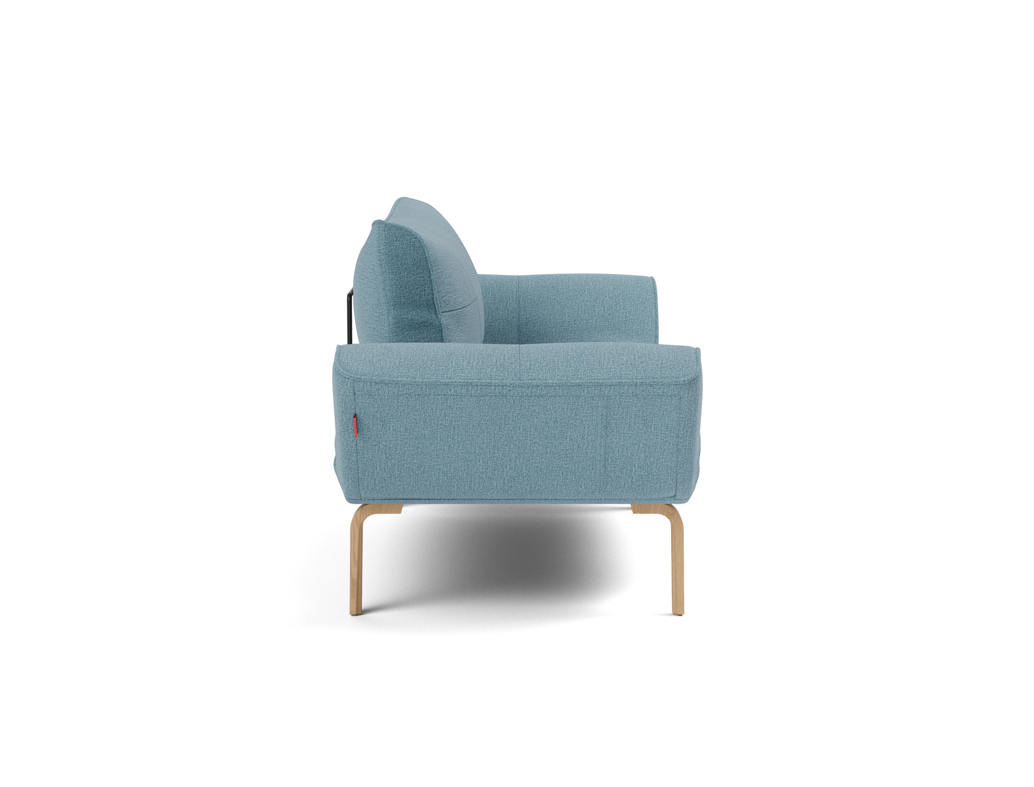 Tagesbett Zeal Flachgewebe Mixed Dance 525-Light-Blue Beine Bow Eiche
