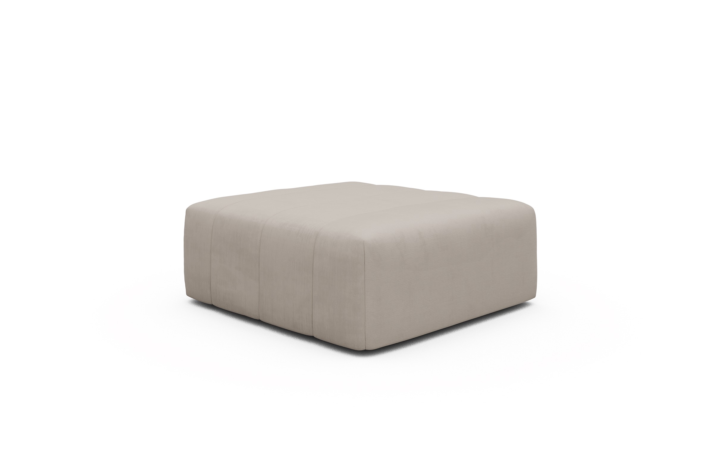 Sitzhocker Hugo Ottomane Cordufine-Off-White