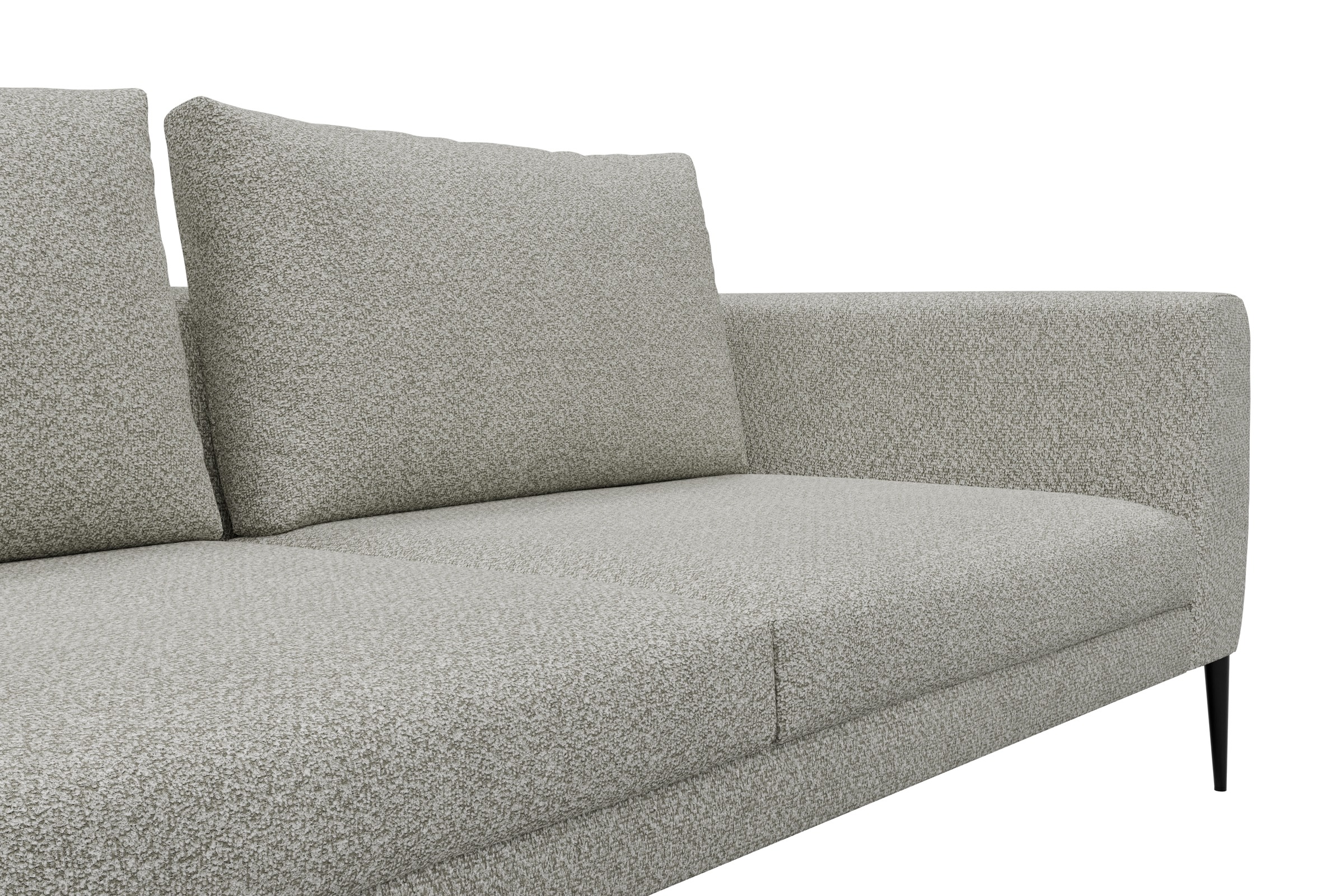 Ecksofa Paul Relax-Ecke links mit 3-Sitzer Vanora-Warm-Sand