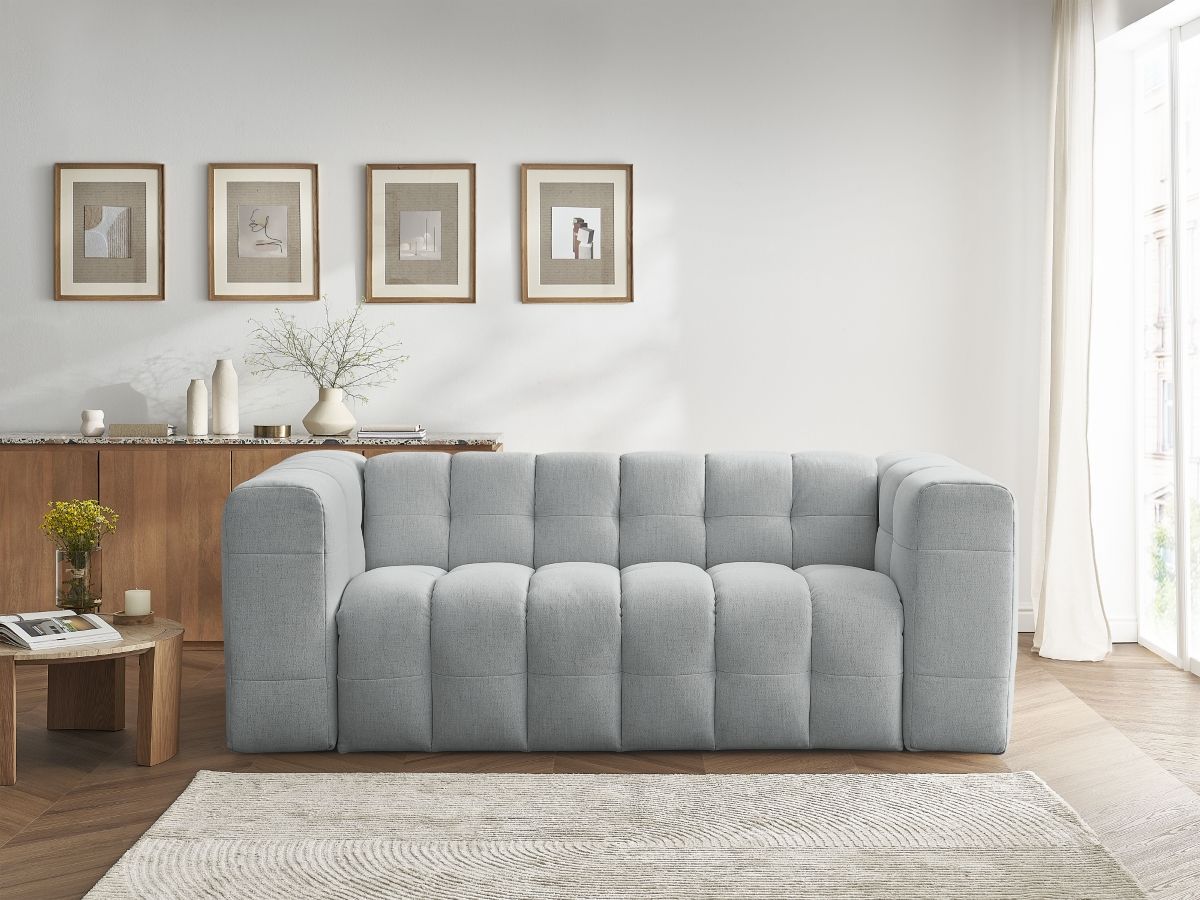 Bobochic Cloud Schlafsofa 3-Sitzer Stoff Hellgrau