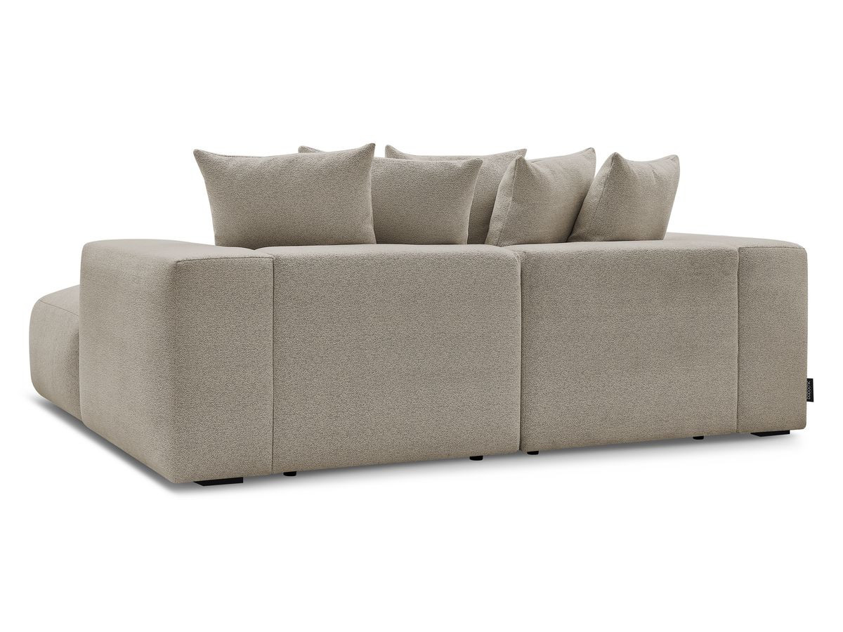 Bobochic Voltaire Sofa 4-Sitzer 248 × 170 cm Melange-Stoff Taupe