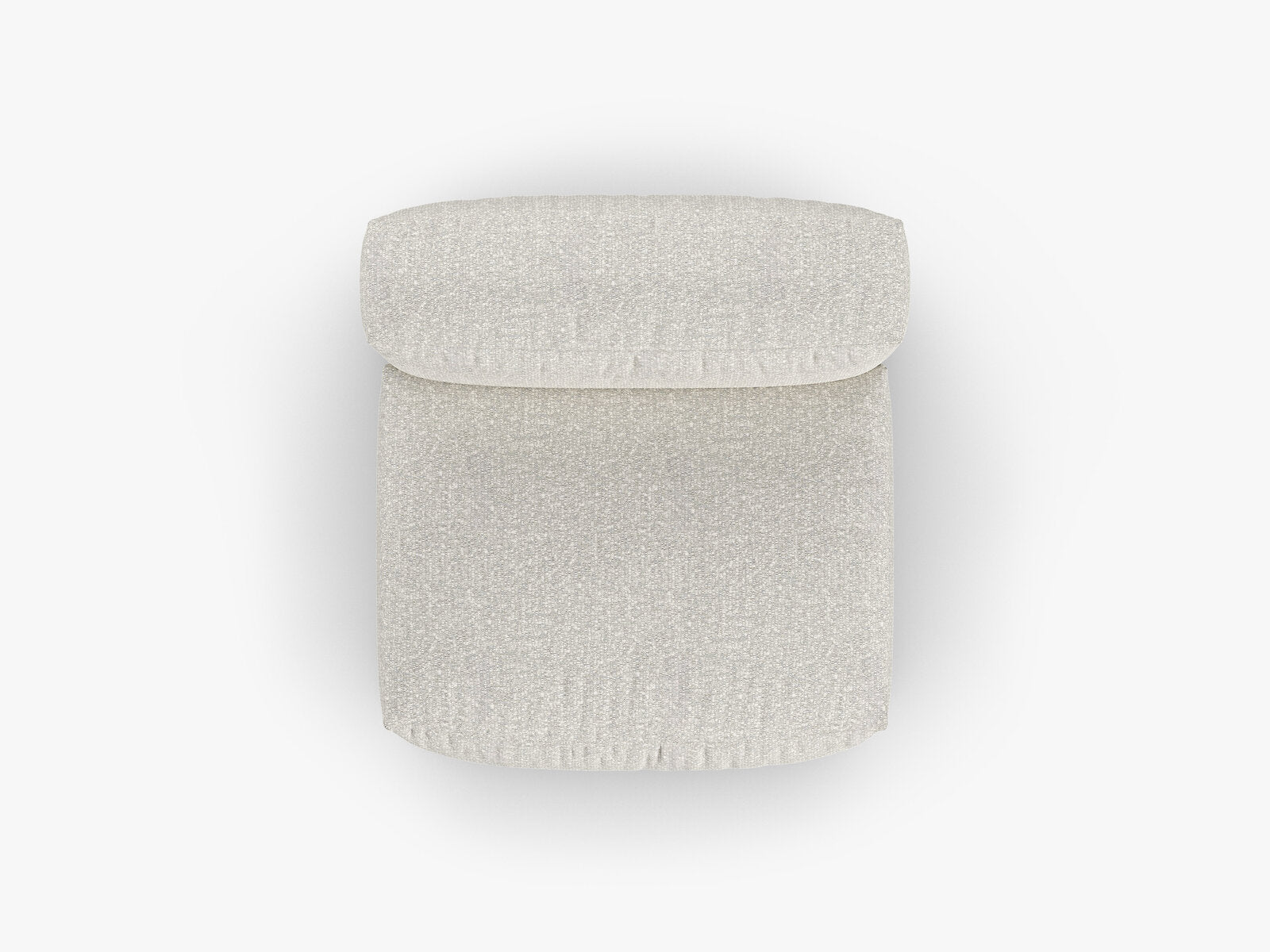 Micadoni Mittelmodul Martina 1-Sitzer 90cm Sitztiefe Boucle Monet Grau Beige Melange