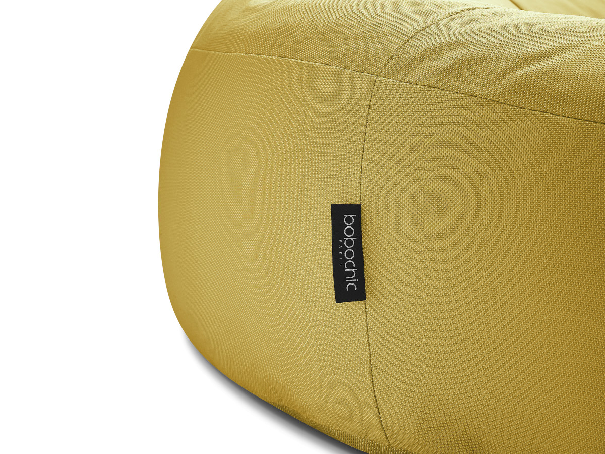 Bobochic Eloane Pouf Stoff Gelb, 150 cm