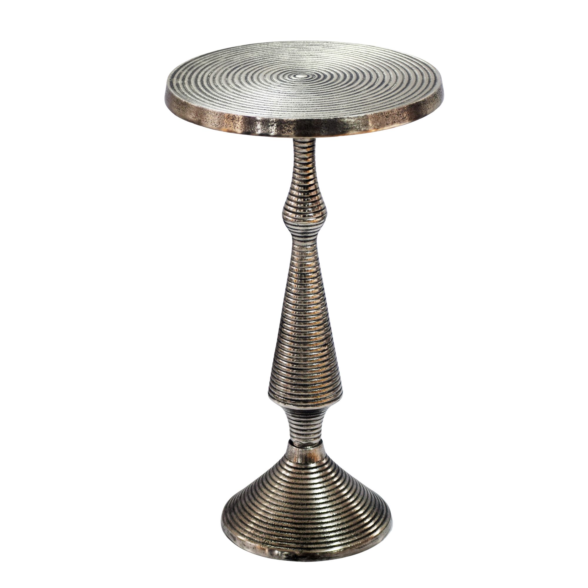 Beistelltisch Steinkjer Aluminium Silber Ø 30 × H 54 cm