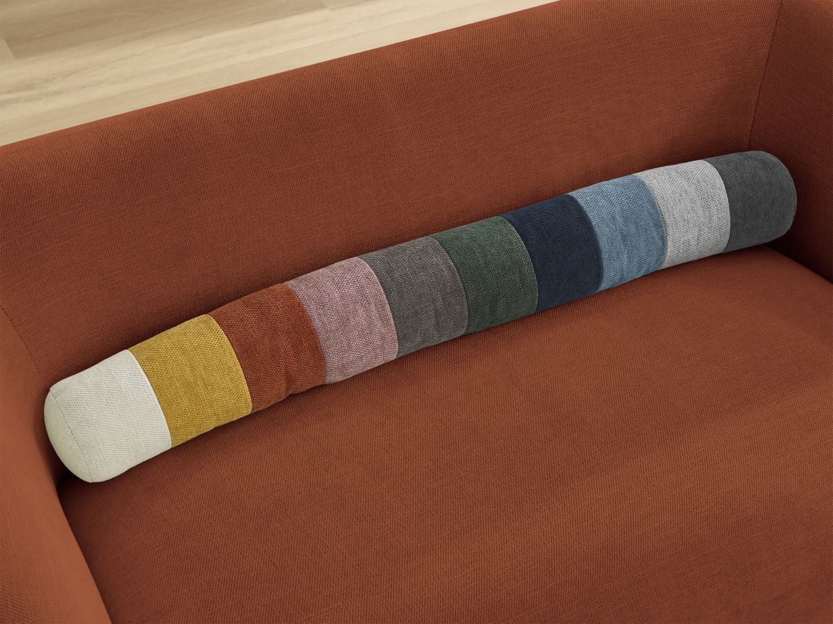Bobochic Celine Sofa 2-Sitzer Stoff Orange