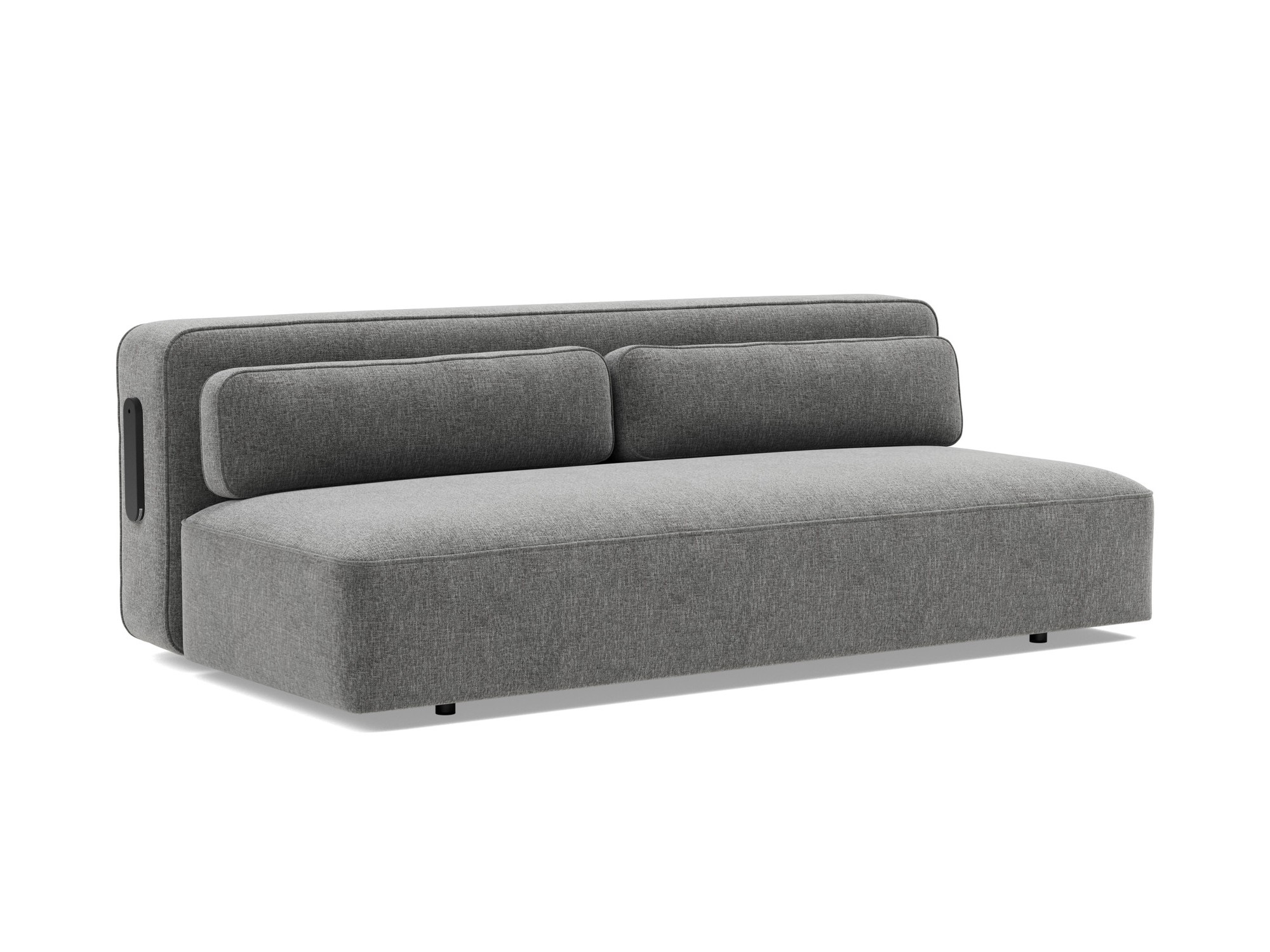 Schlafsofa Yonata Strukturierter Stoff Twist 563-Charcoal