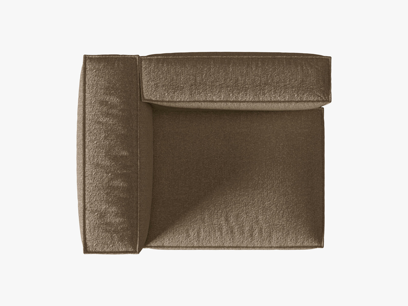 Micadoni Eckmodul Nuria 2-Sitzer Links Boucle Cappuccino