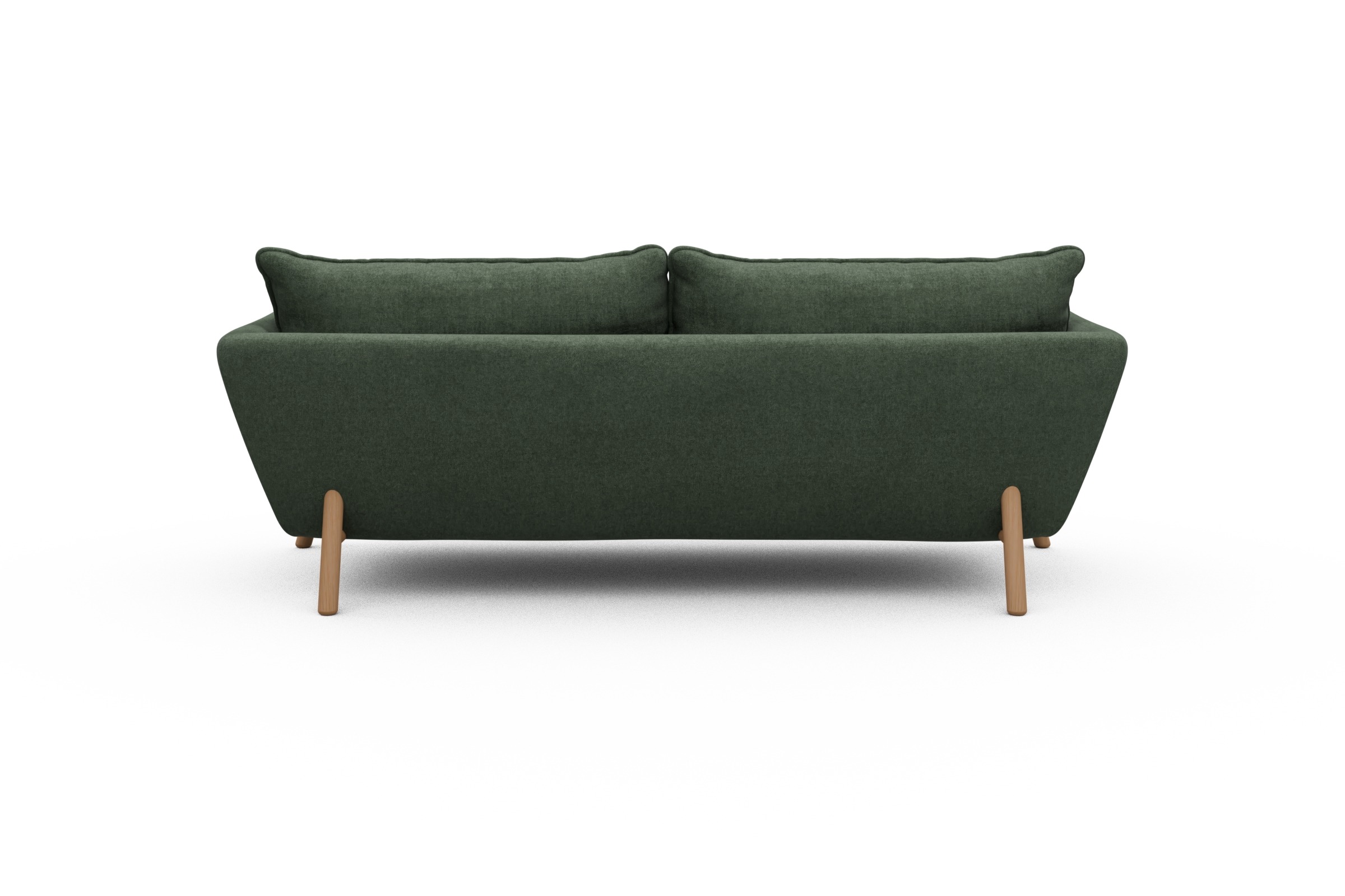 Sofa Emil PREMIUM 3-Sitzer Beinfarbe Eiche Natur Casone-Forest-Green