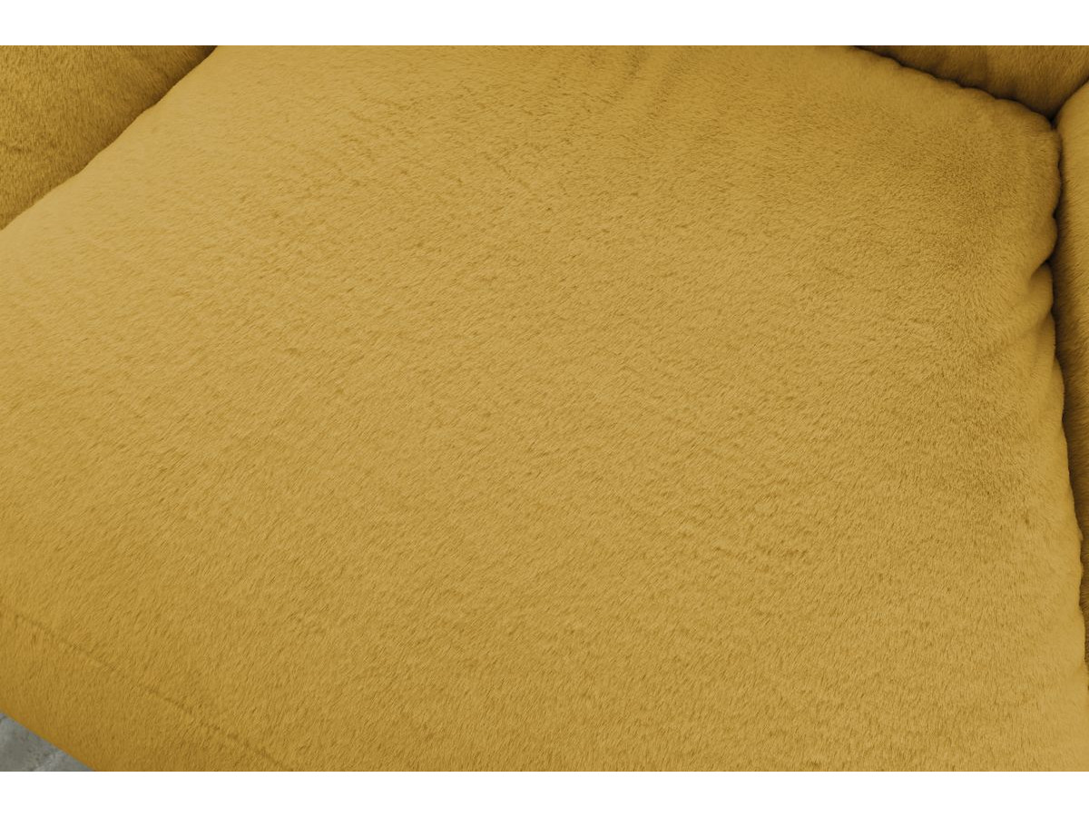 Bobochic Lilibet Pouf Kunstfell Gelb