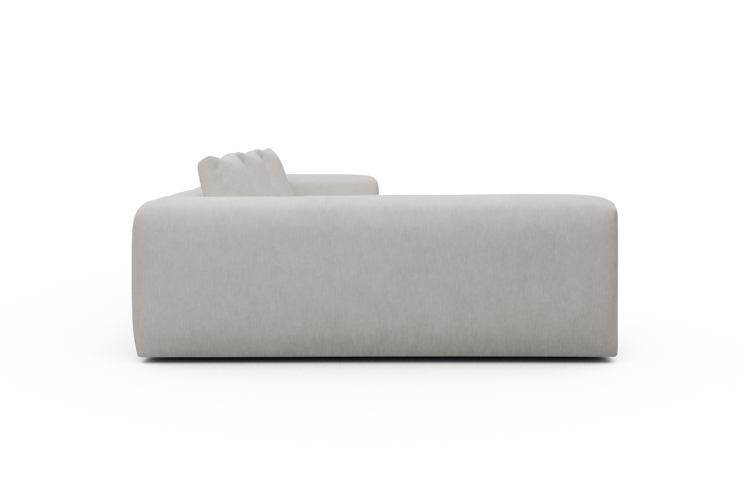 Ecksofa Fred 2x 2,5-Sitzer links offen Vivus-Dusty-Off-White