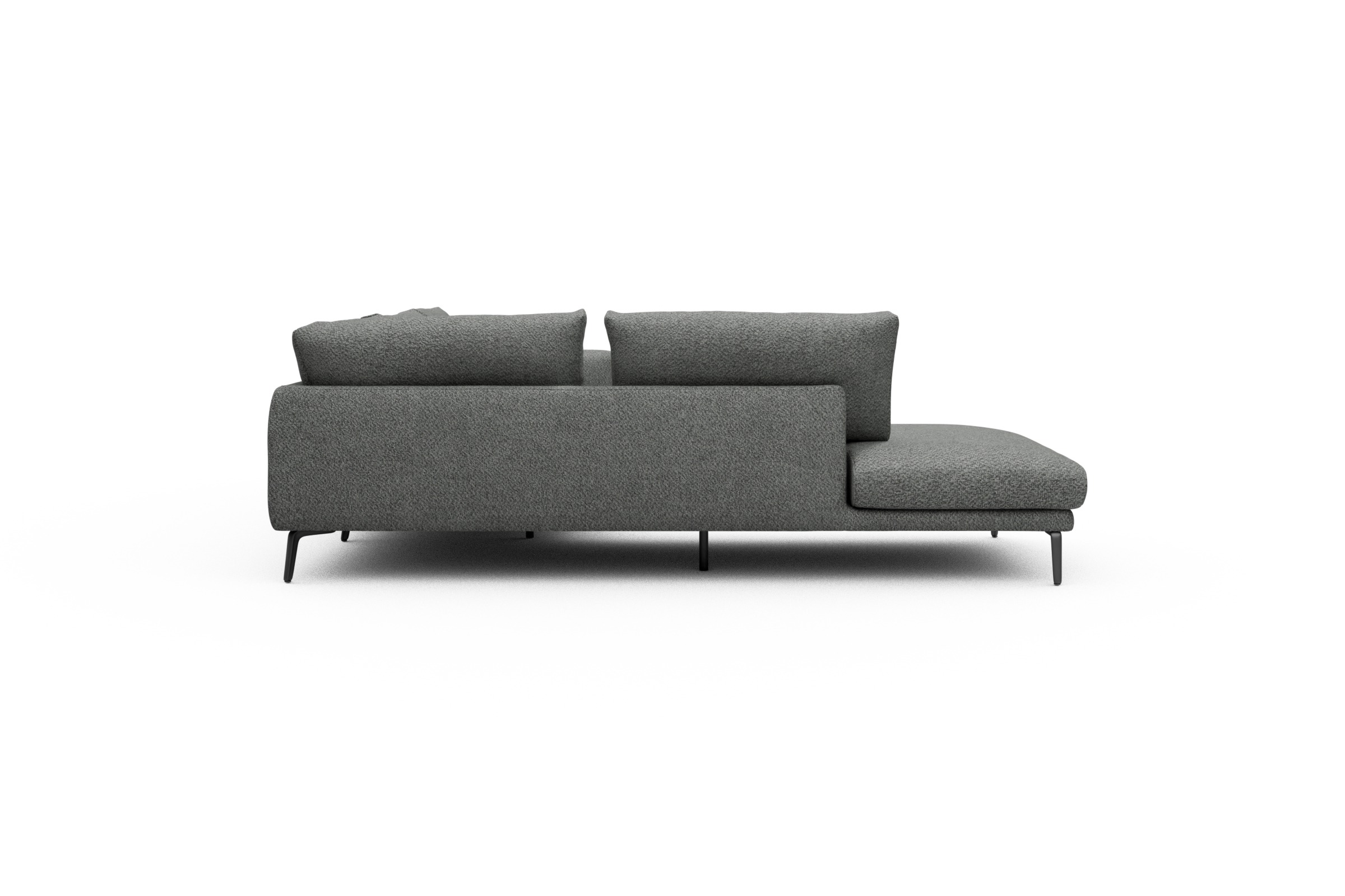 Ecksofa Karl Relax-Ecke links mit 2,5-Sitzer Vanora-Warm-Grey