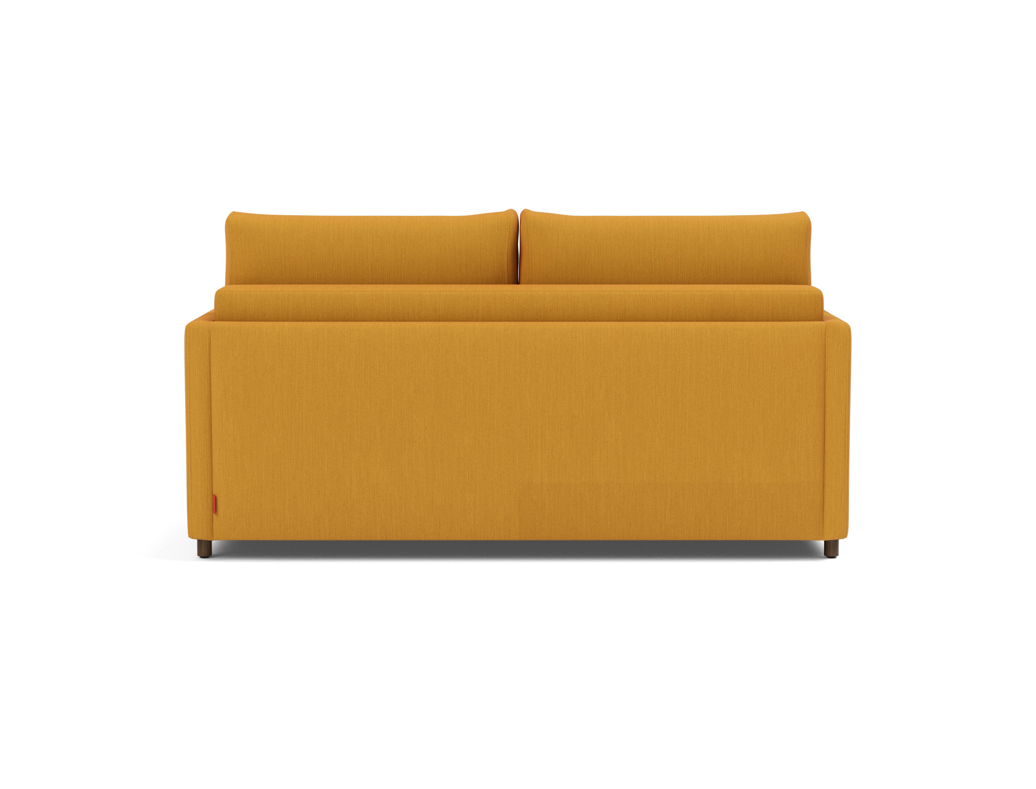 Schlafsofa Neah mit Slim-Armlehnen 160 Flachgewebe Elegance 507-Burned-Curry