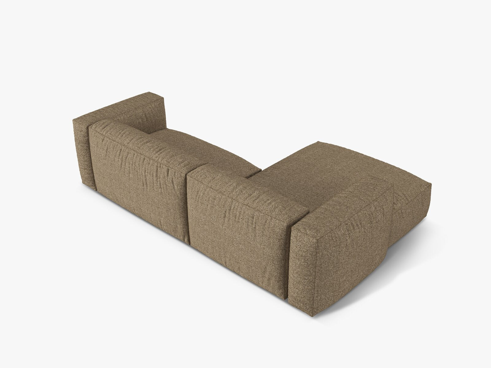 Micadoni Ecksofa Martina 2-Sitzer Links Boucle Monet Cappuccino