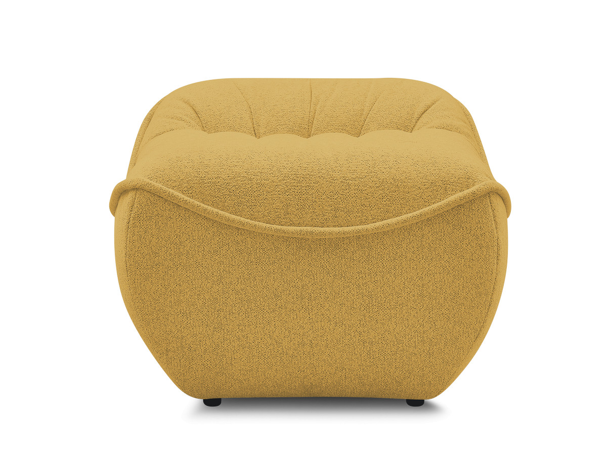 Bobochic Serena Pouf Melange-Stoff Gelb