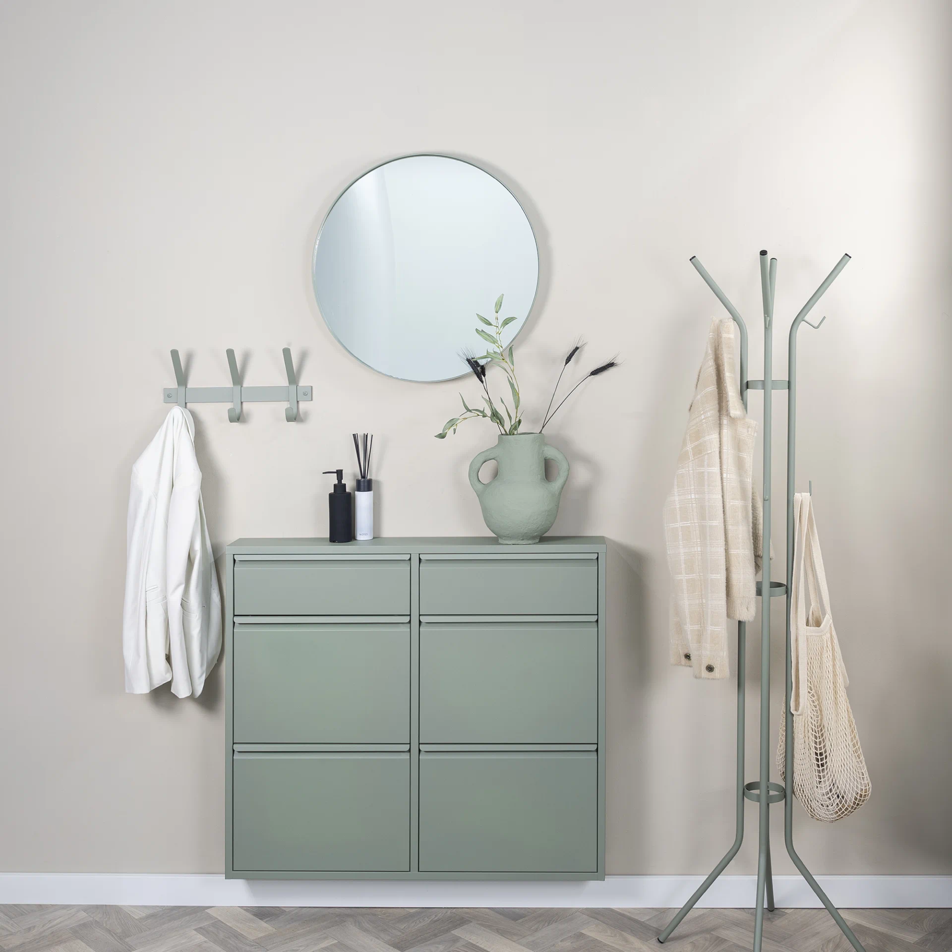 Spinder Design Garderobenständer Jessy Dusty Green