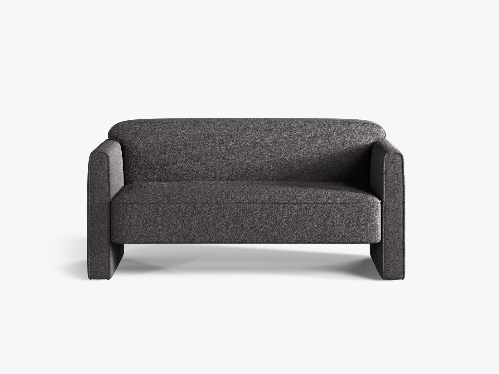 Micadoni Sofa Abby 2-Sitzer Boucle Coral Graphit