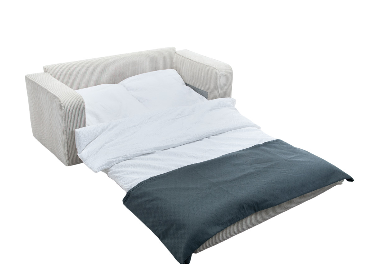 Bobochic Come Schlafsofa 2-Sitzer Cordsamt Beige