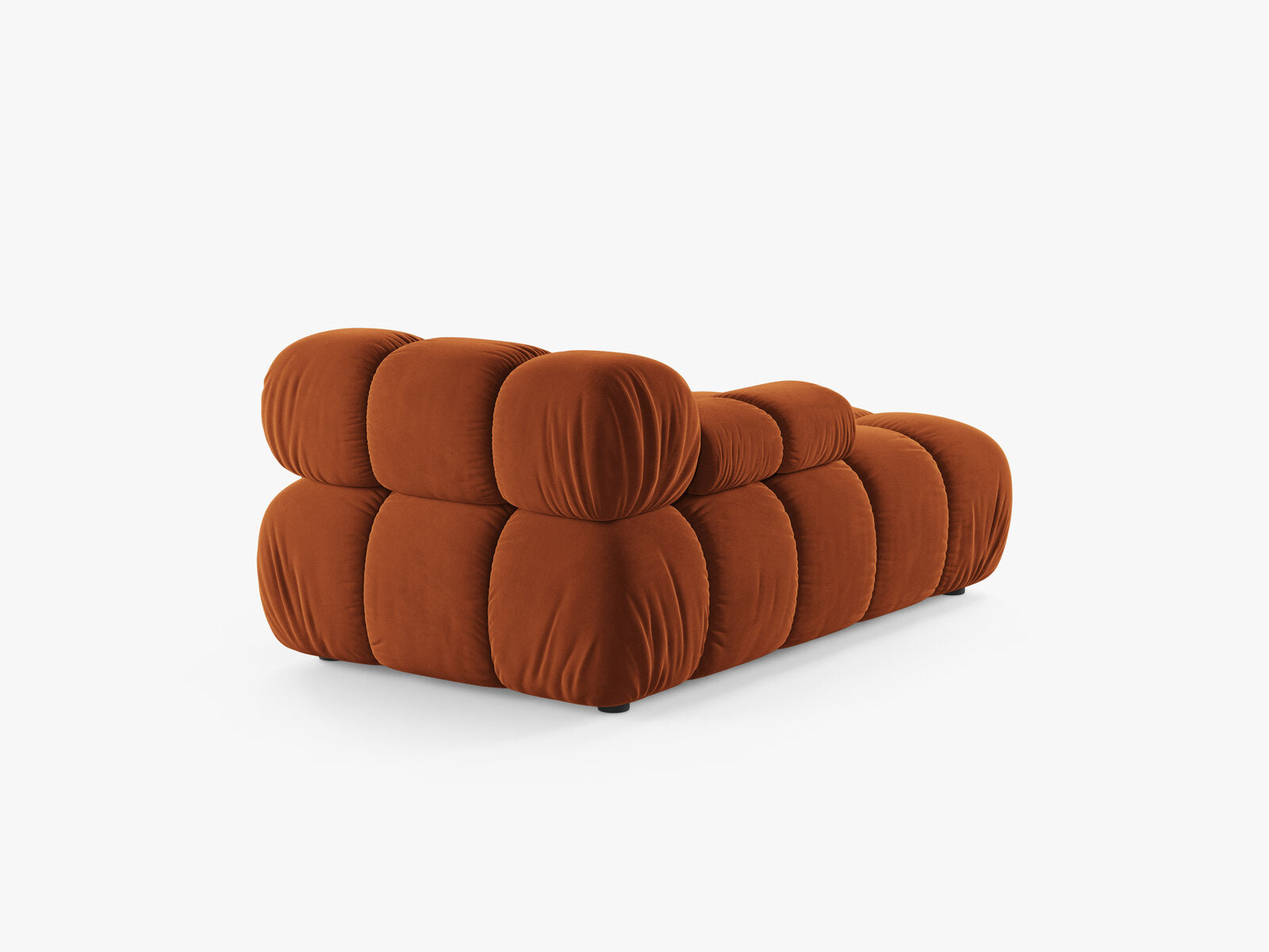 Micadoni Recamiere Bellis Links Samt Bluvel Terrakotta