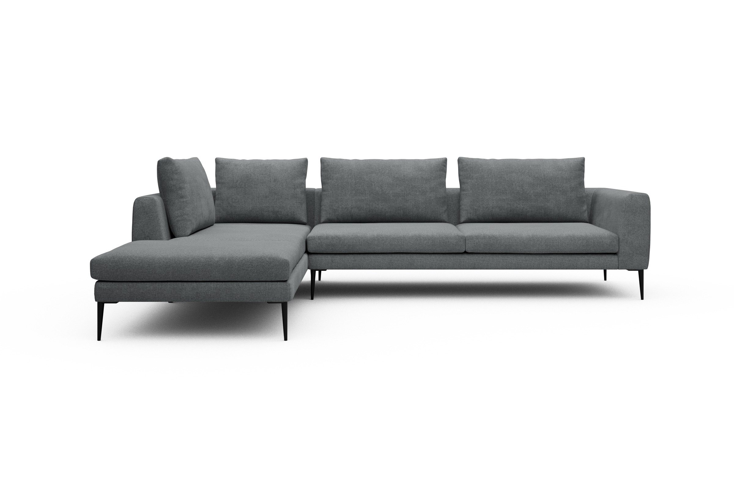 Skandi Home Ecksofa Paul Relax-Ecke rechts mit 3-Sitzer Casone-Gravel-Grey moebelfaktor