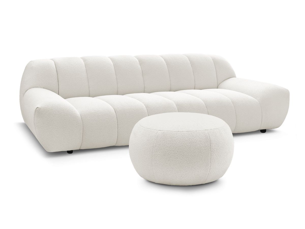 Bobochic Hayden Sofa 4-Sitzer mit Pouf