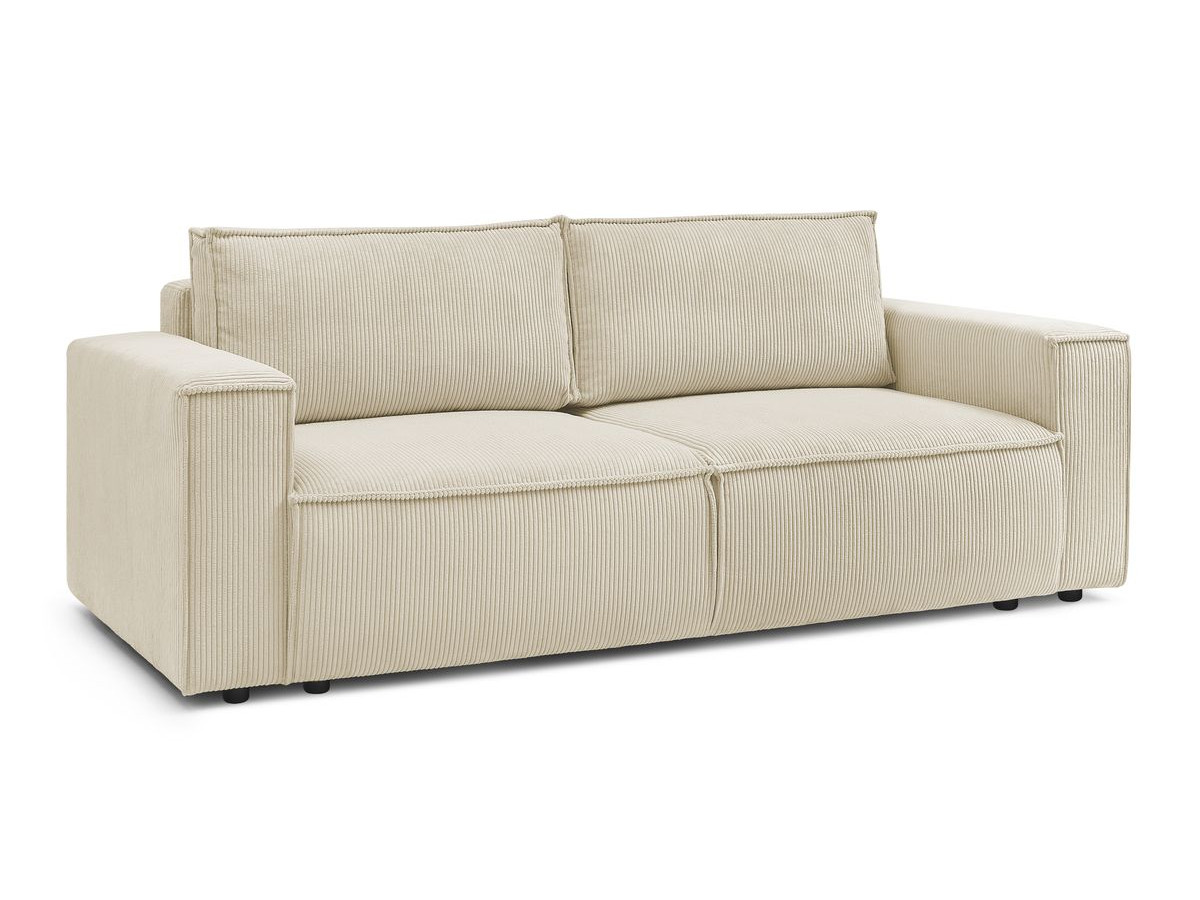 Bobochic Nihad Sofa 3-Sitzer Cordsamt Beige