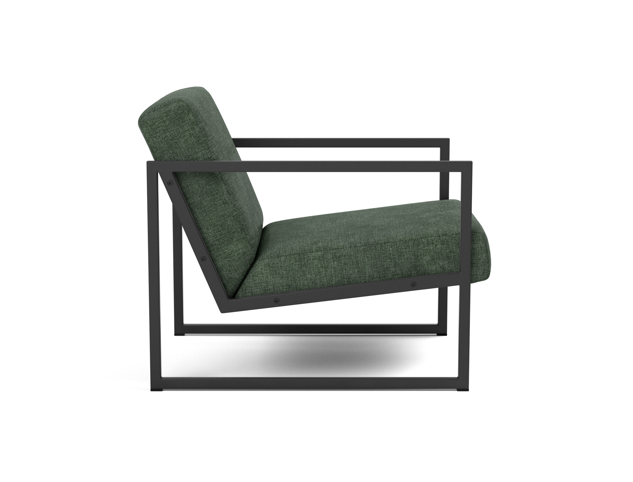 Sessel Vikko mit Armlehnen Flachgewebe Avella 281-Pine-Green